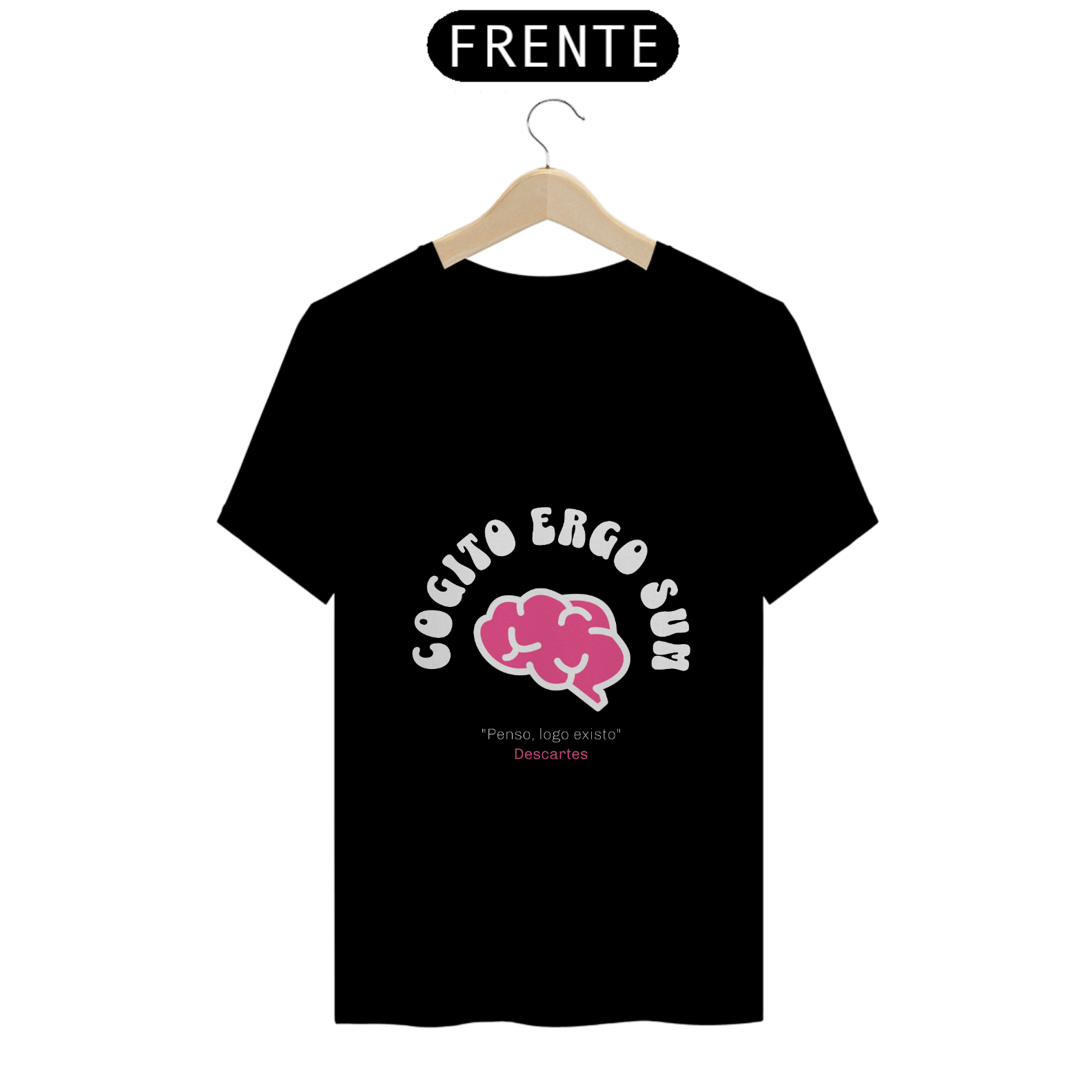 Camiseta - Penso Logo Existo