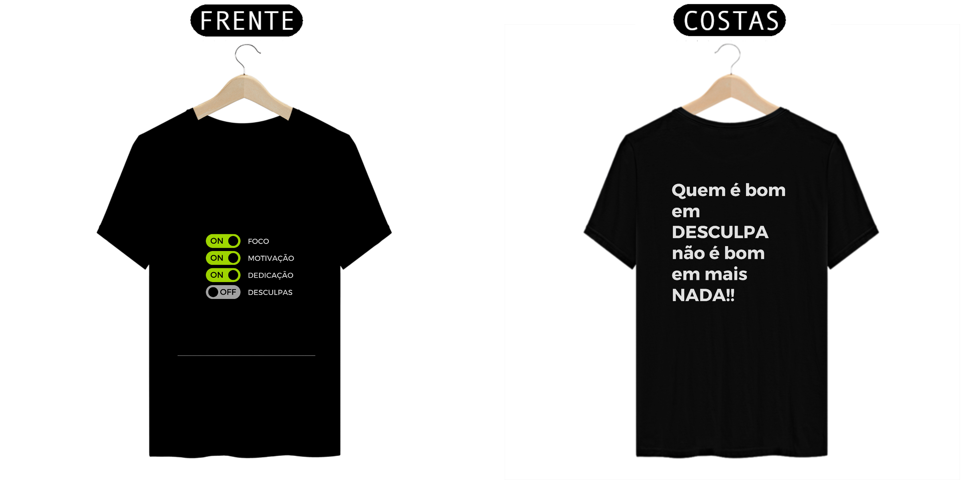 Nome do produto: Camiseta Unisex - Quem é bom de desculpa não é bom em mais nada