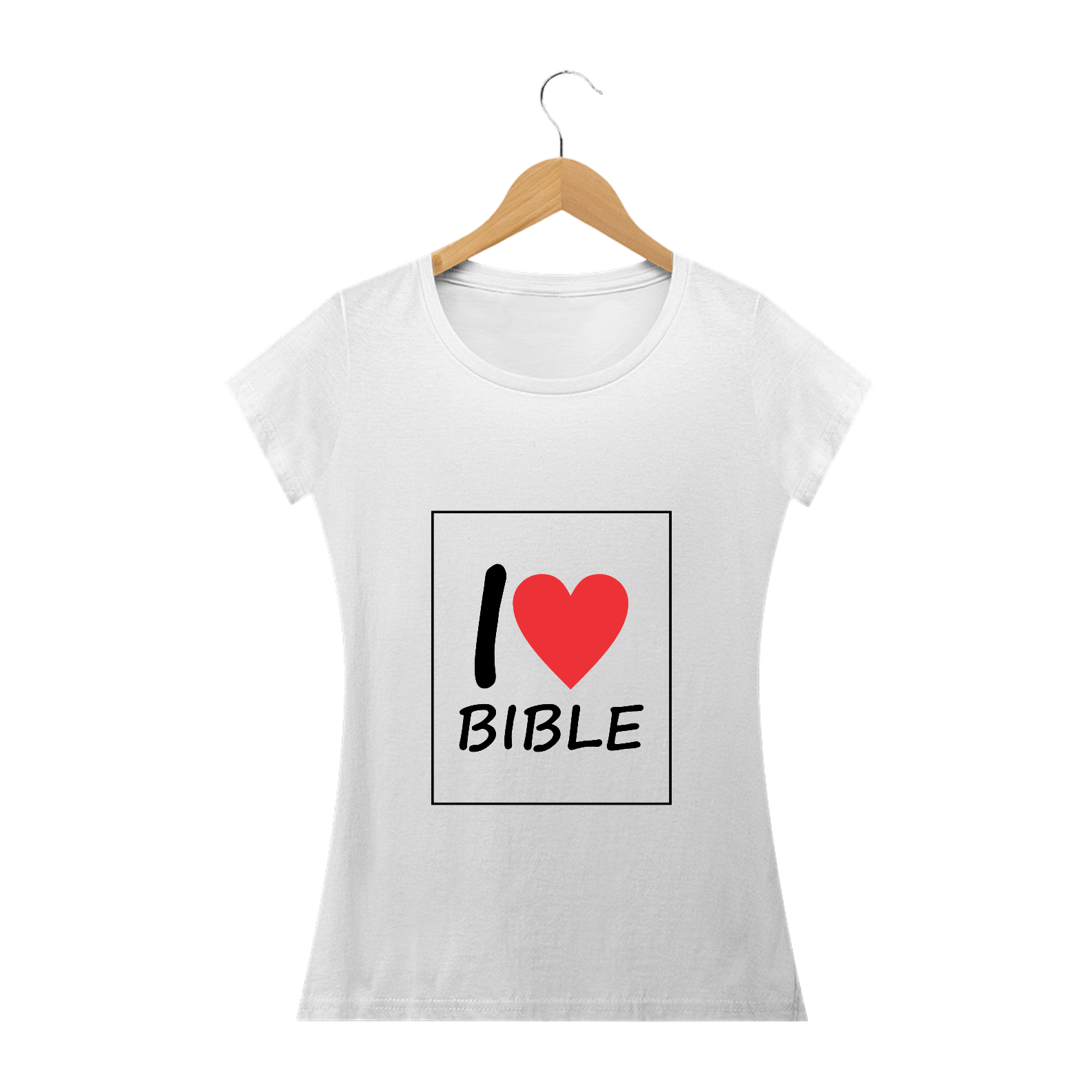 Nome do produto  Camisa Feminina I Love Bible - Várias Cores