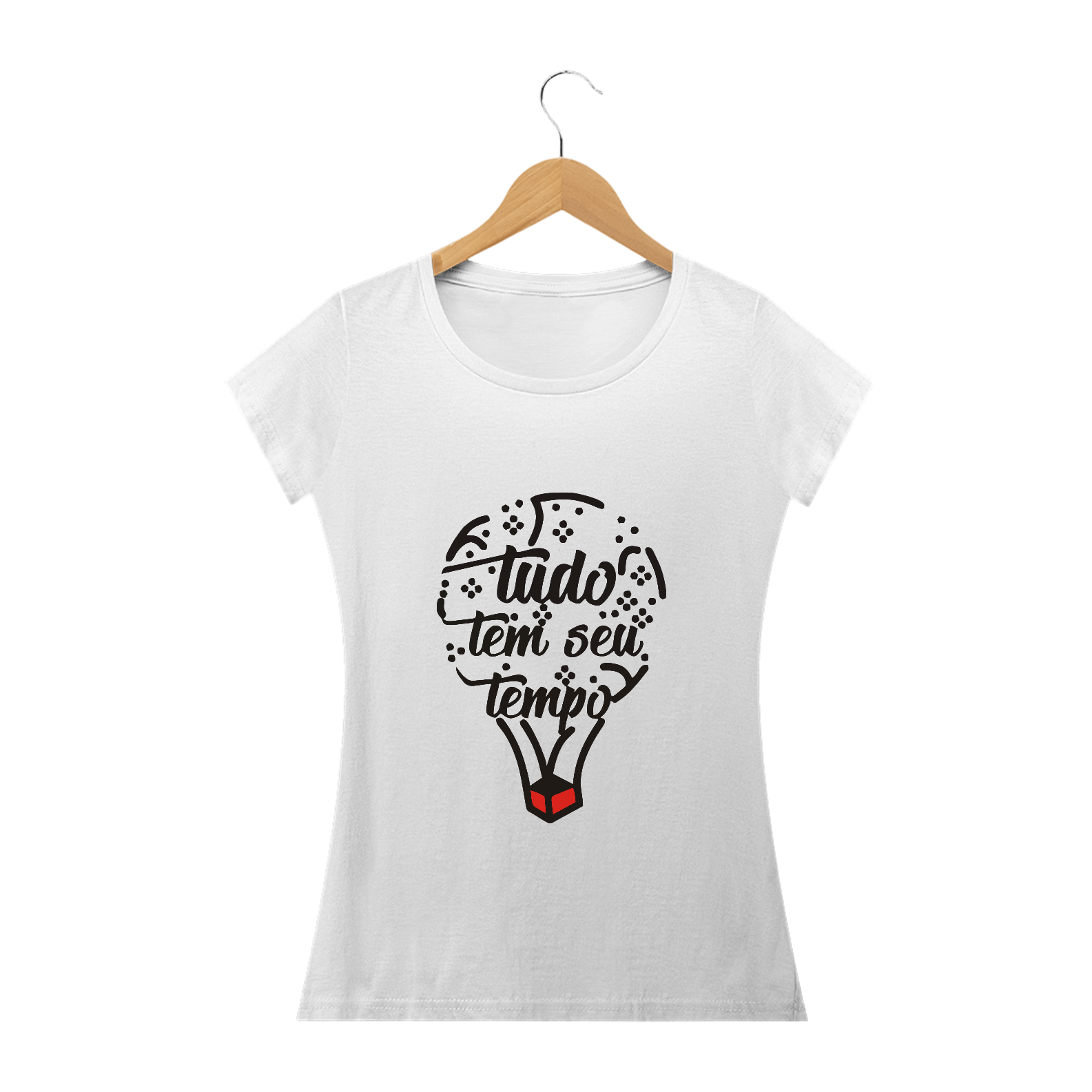 Nome do produto  Camisa Feminina Tudo tem seu Tempo - Várias Cores