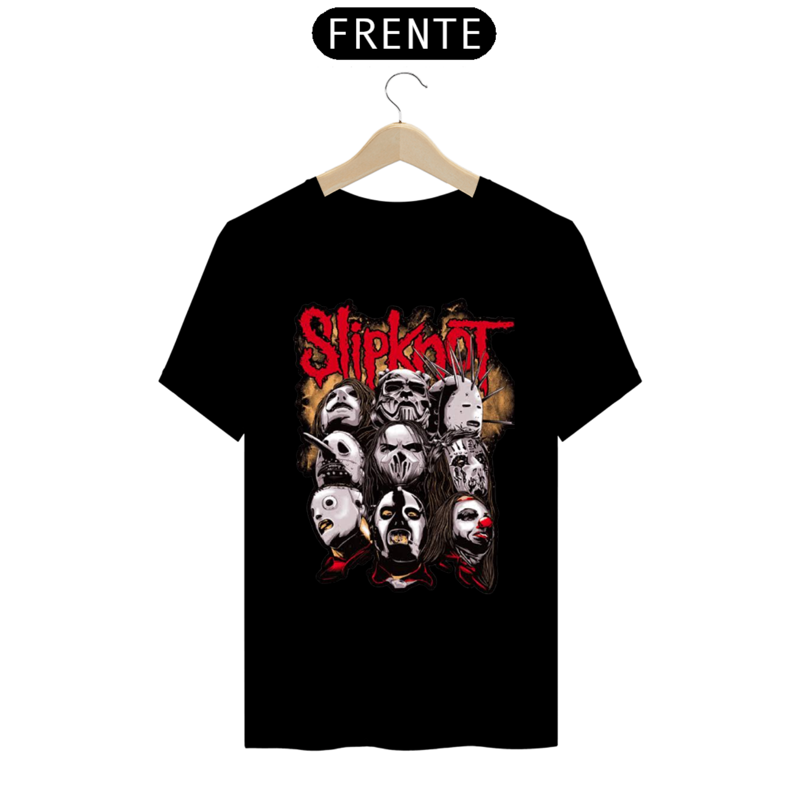 CAMISA SLIPKNOT PRETA , BRANCA 