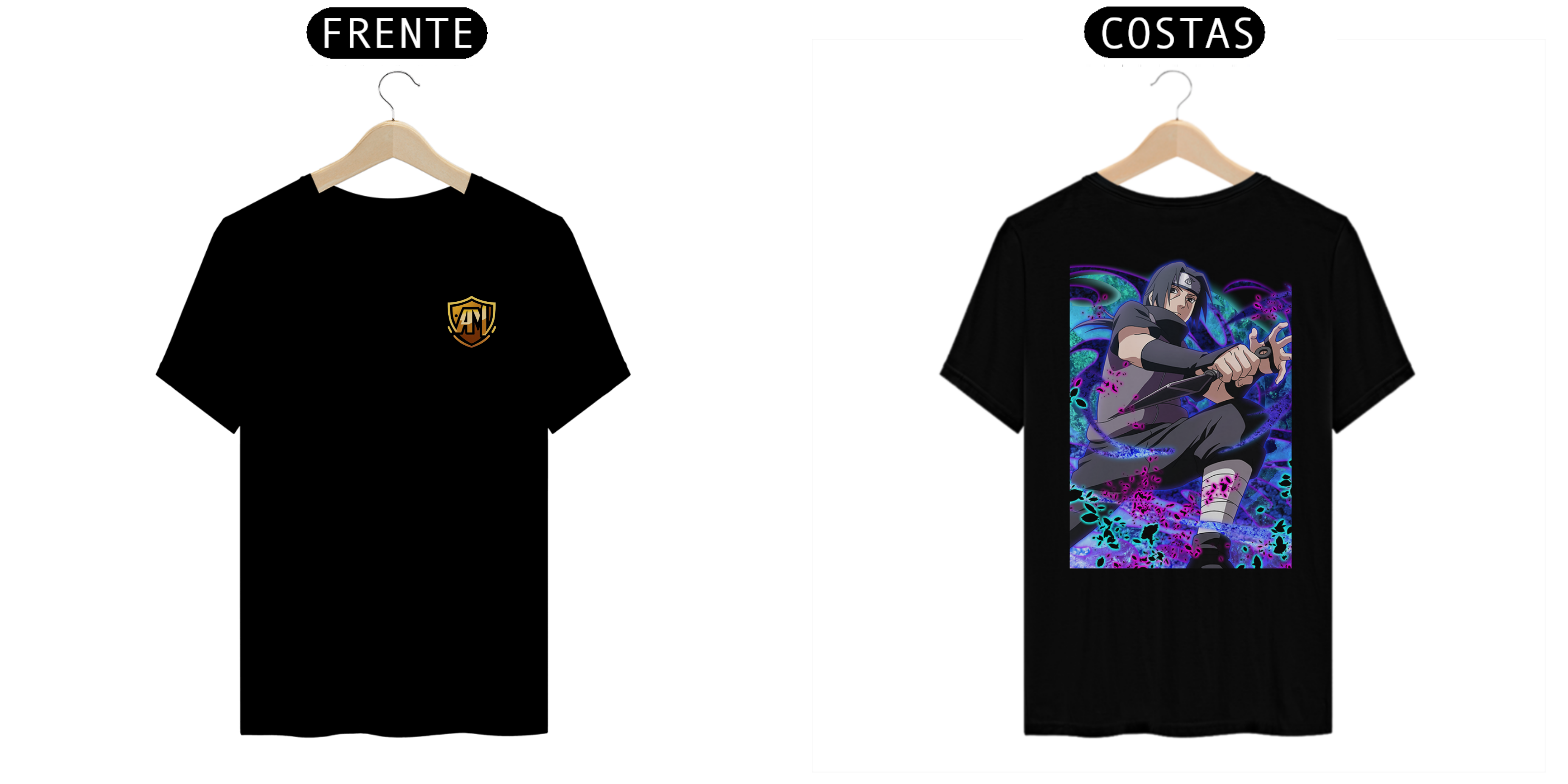 Camiseta do Itachi Uchiha