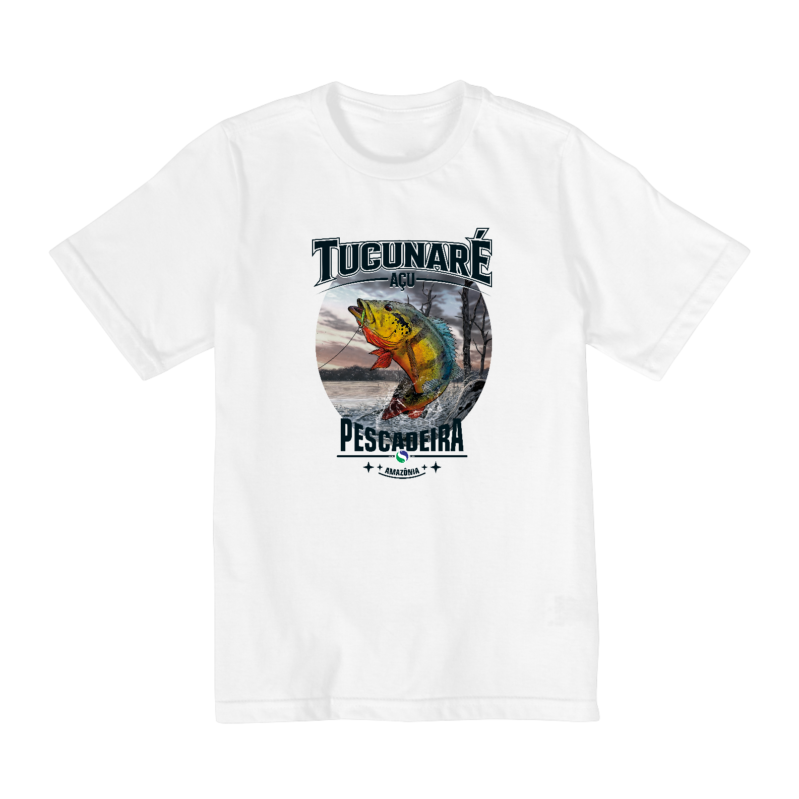Camiseta Clara Infantil 2 a 8 anos - Tucunaré Açu