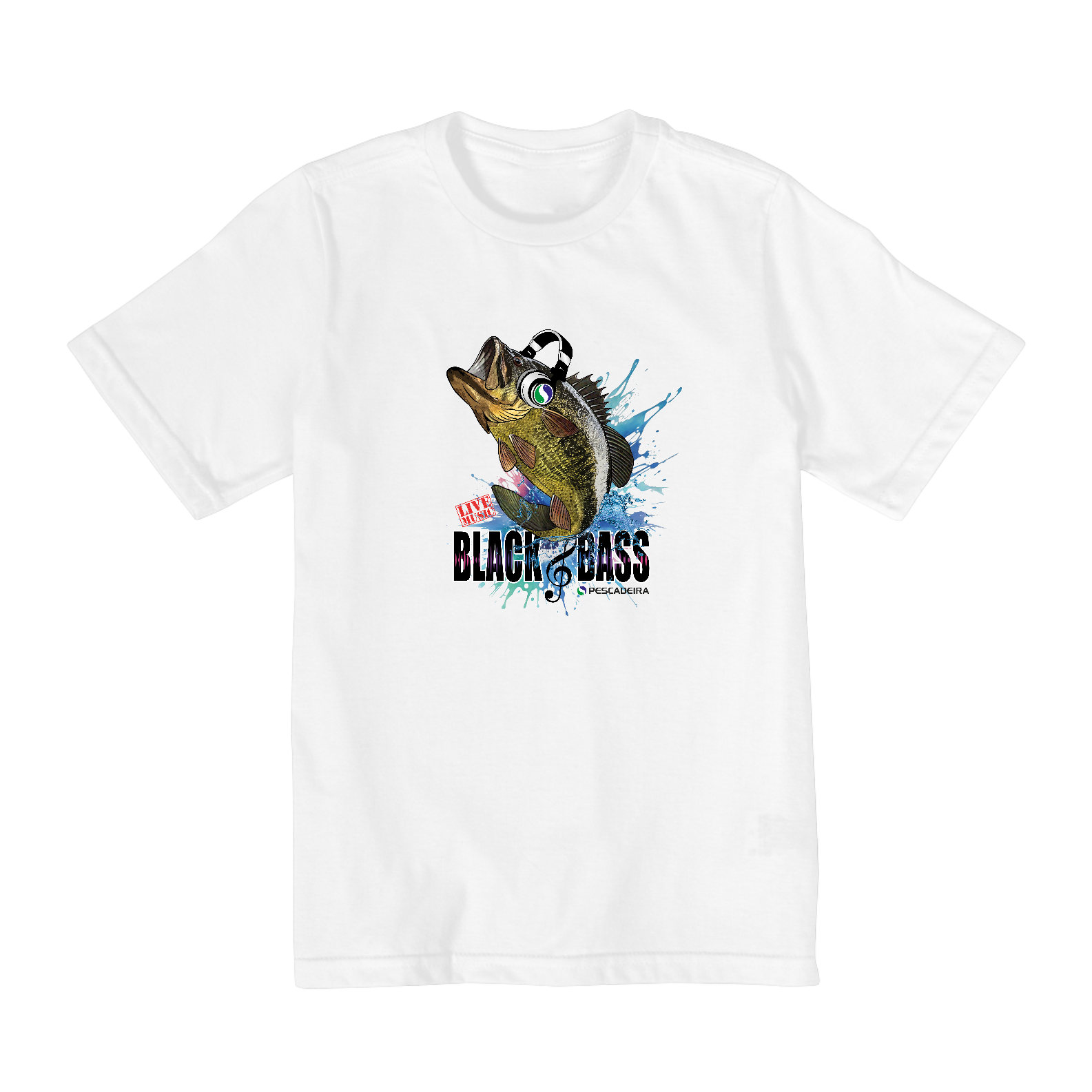 Camiseta Clara Infantil 2 a 8 anos -  Black Bass
