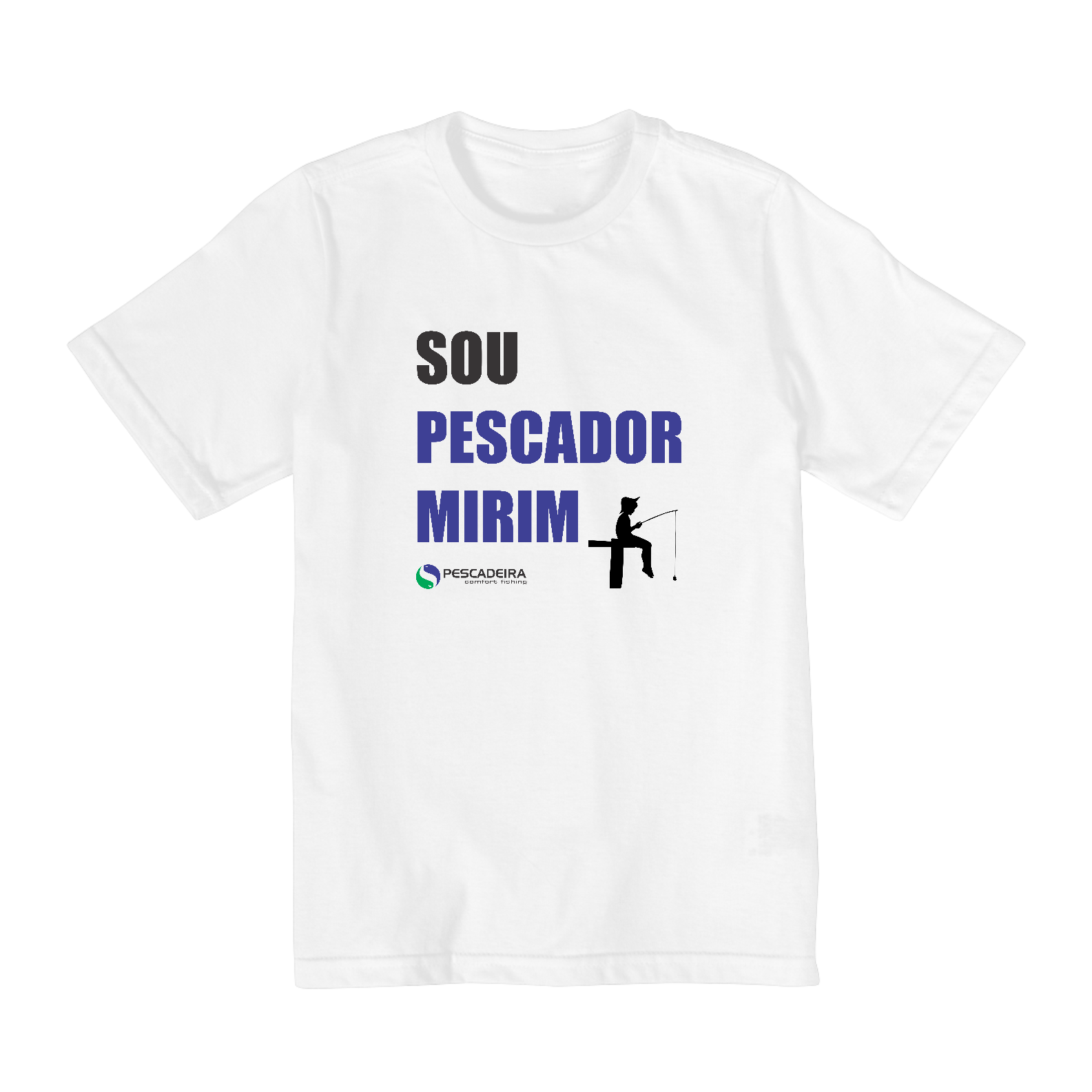 Camiseta Clara Infantil 2 a 8 anos - Pescador Mirim