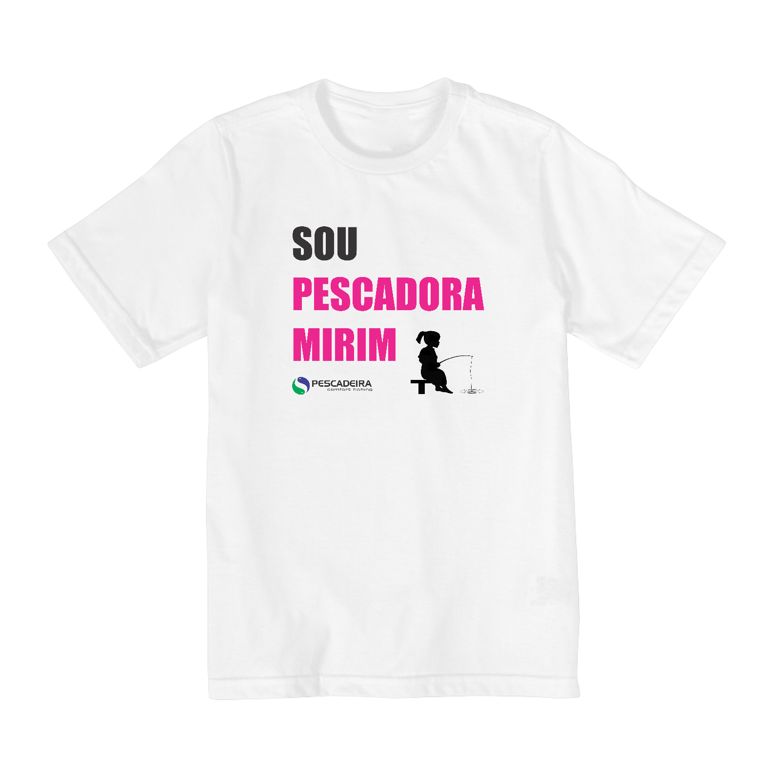 Camiseta Clara Infantil 2 a 8 anos - Pescadora Mirim