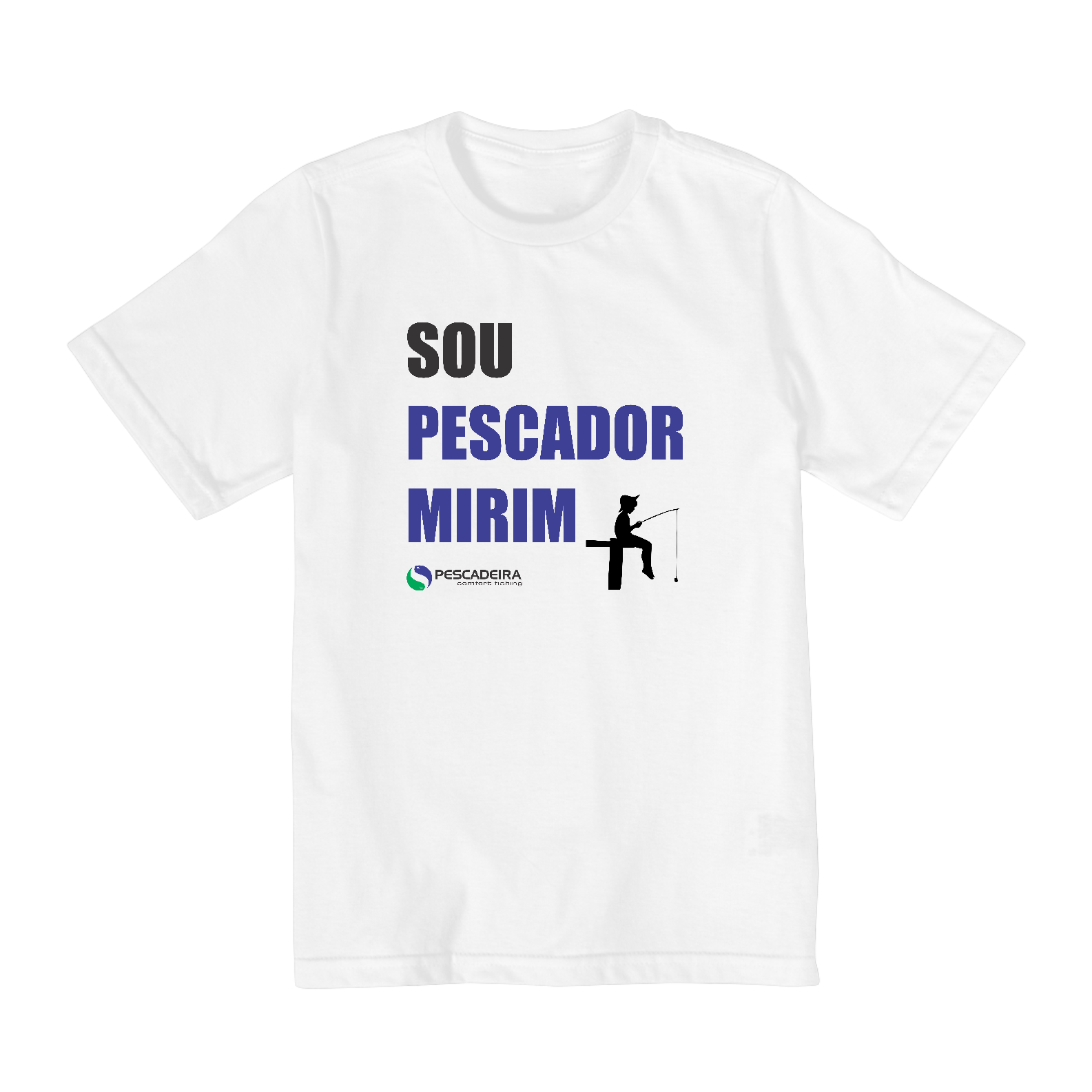 Camiseta Clara Infantil 10 a 14 anos - Pescador Mirim