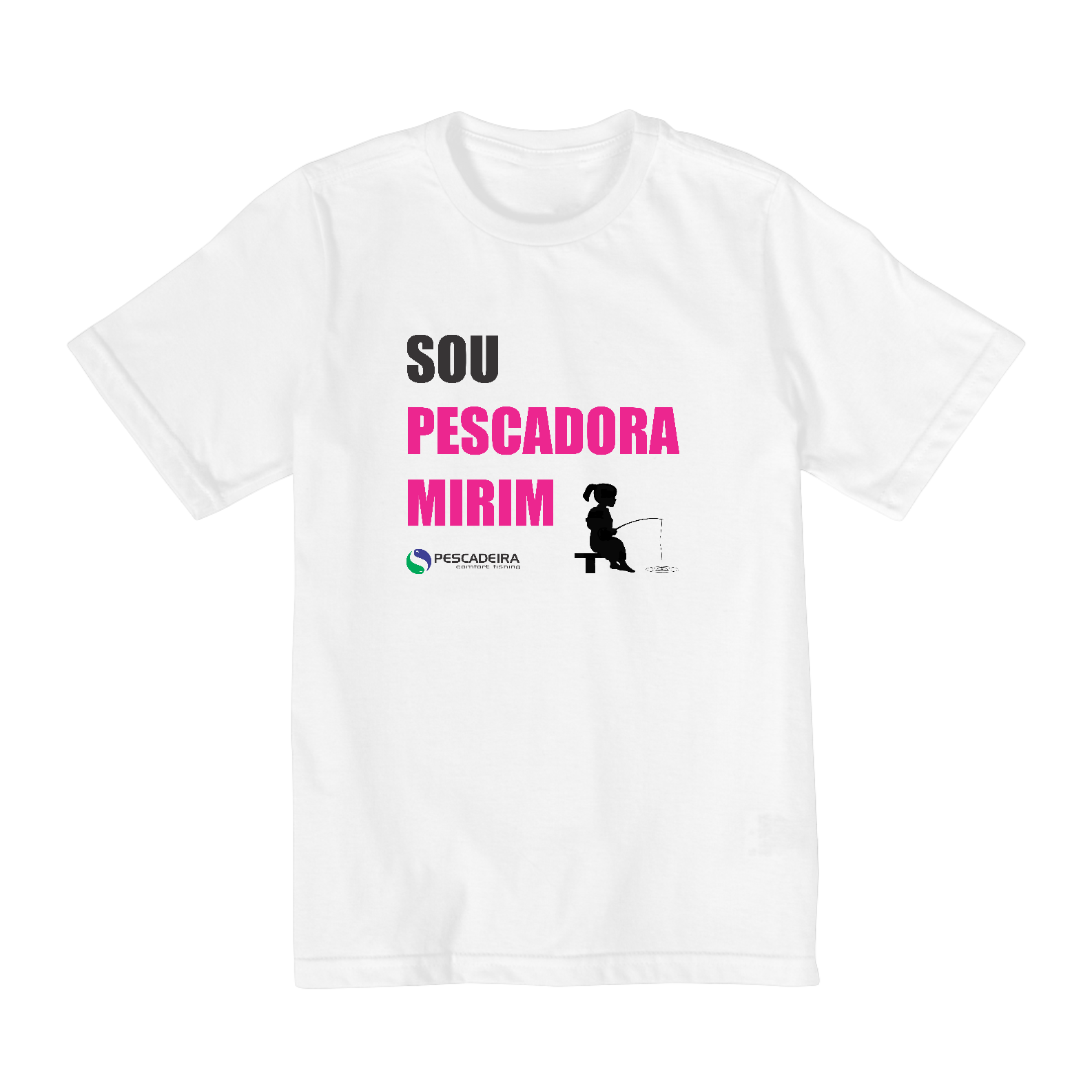 Camiseta Clara Infantil 10 a 14 anos - Pescadora Mirim