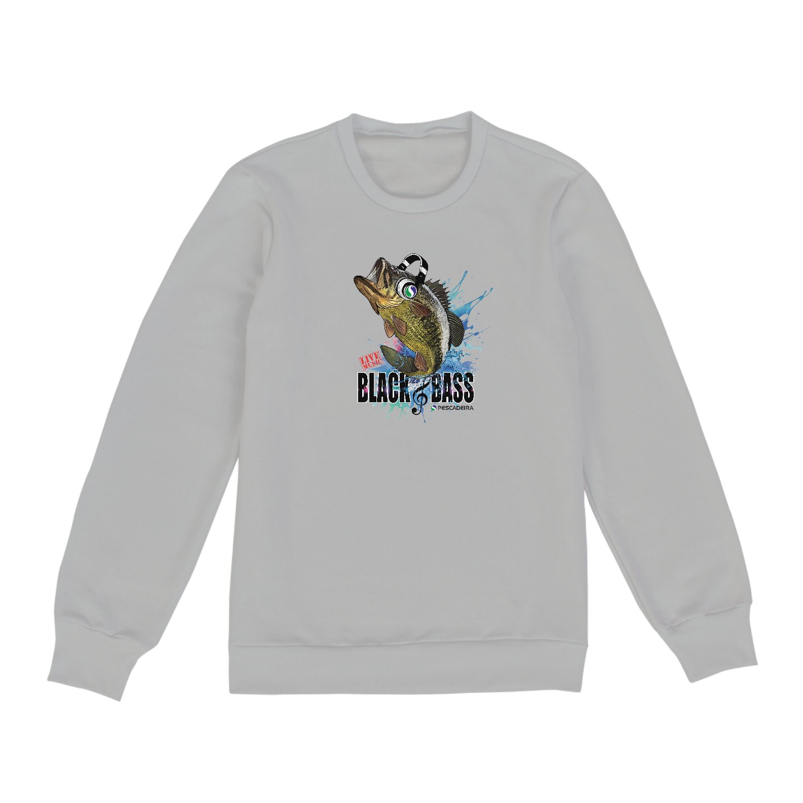 Moletom Claro Fechado Unissex - Black Bass