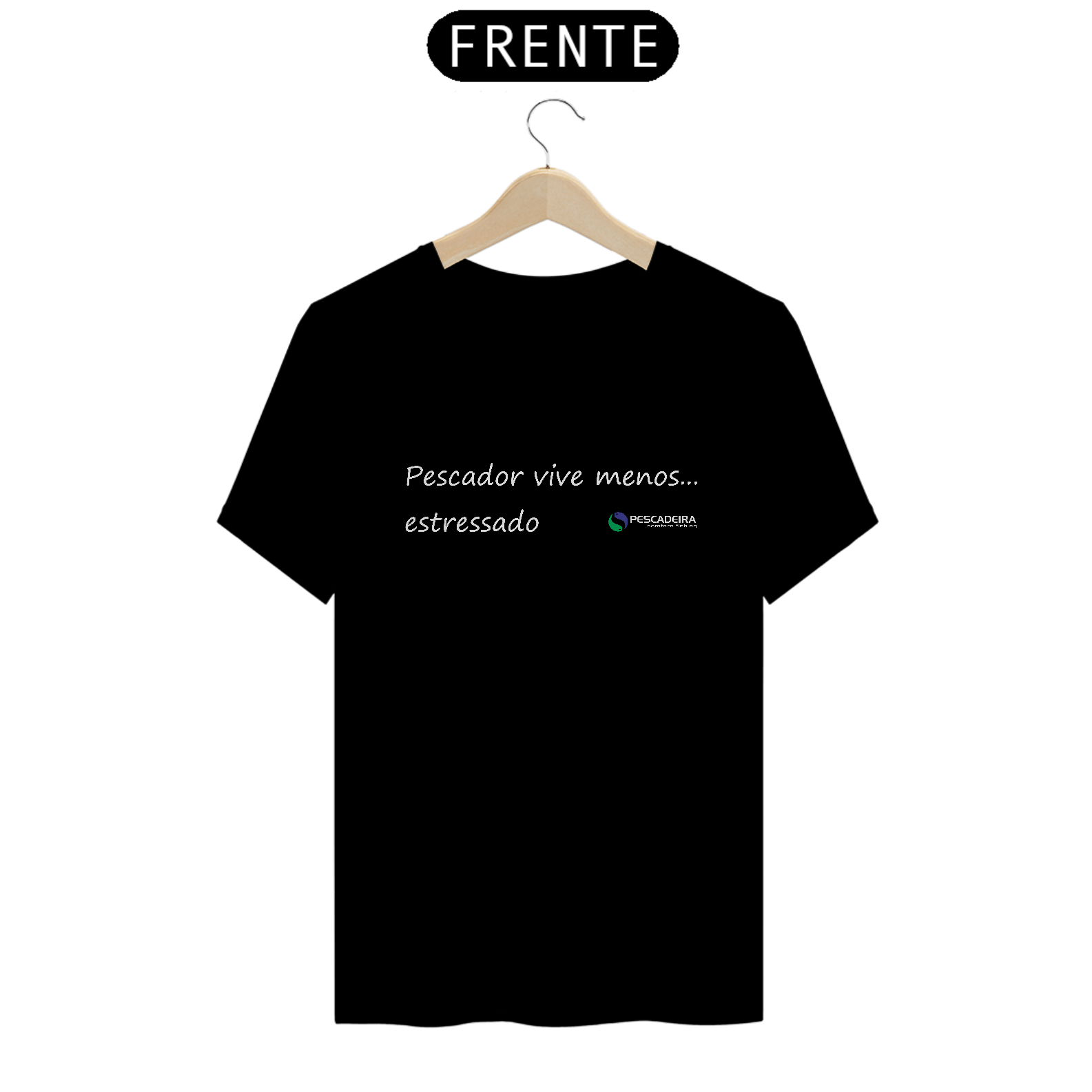 Camiseta Escura - Pescador Menos Estressado