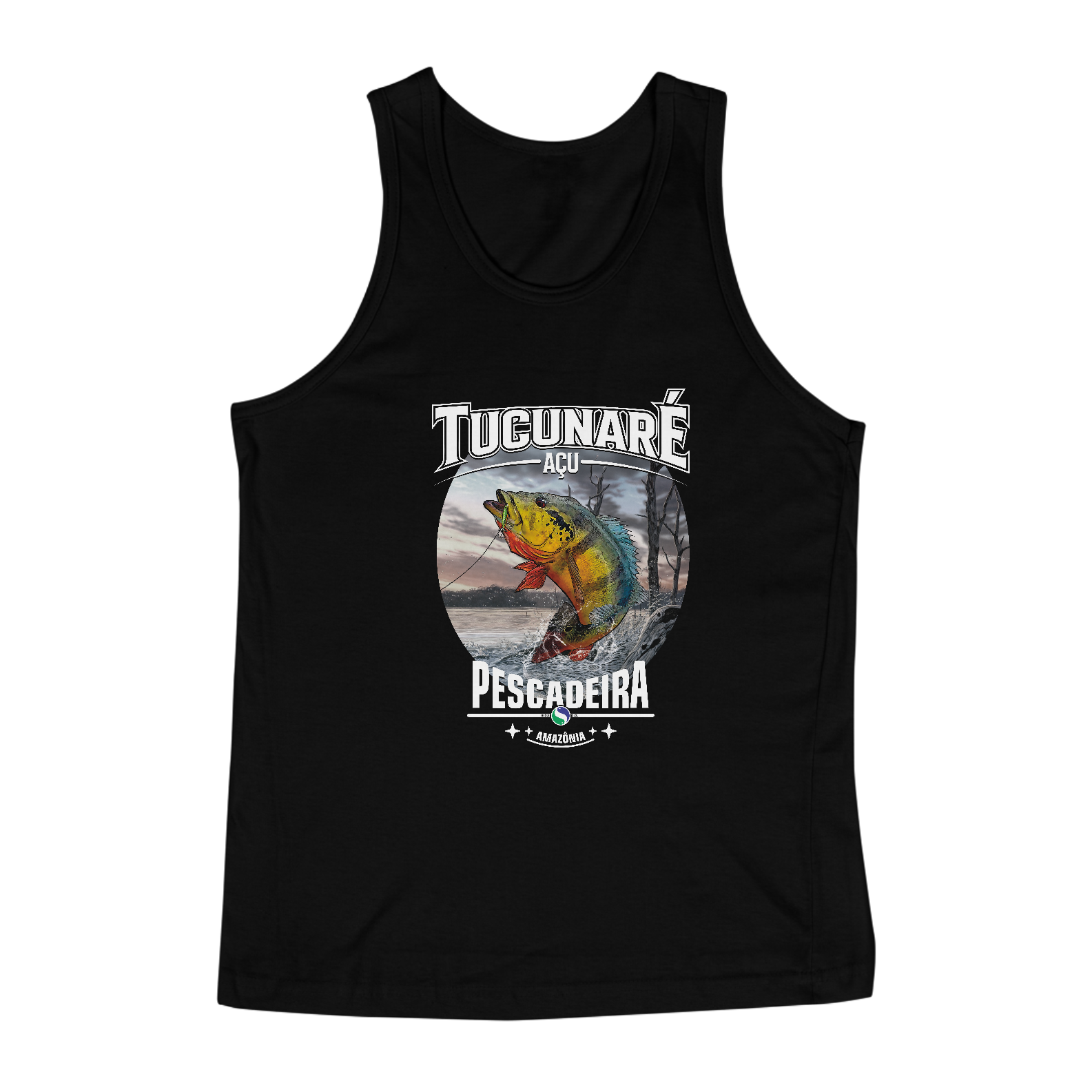 Regata Masculina Preta -  Tucunaré Açu