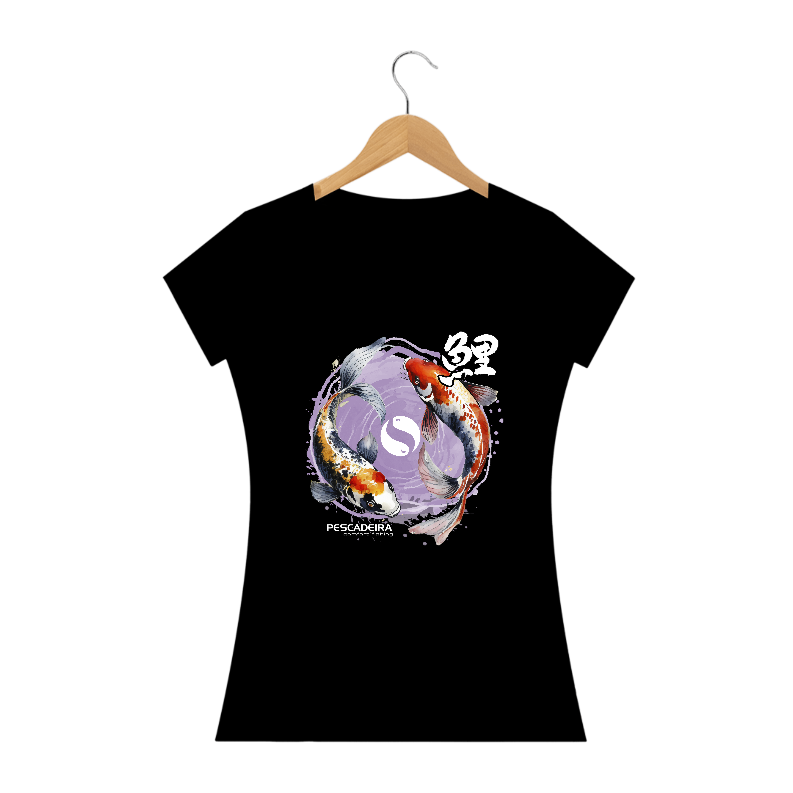 Camiseta Escura Feminina - Koi