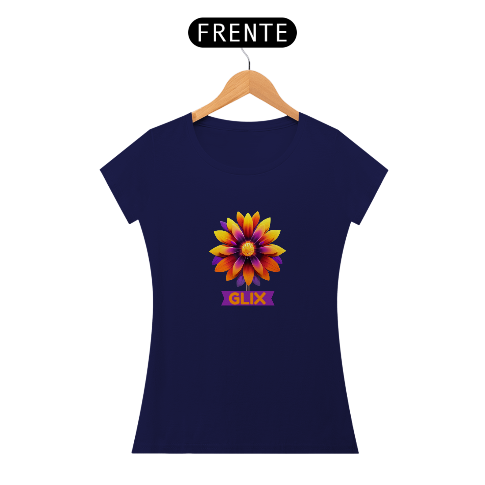 CAMISETA FEM. - FLOR COLORIDA