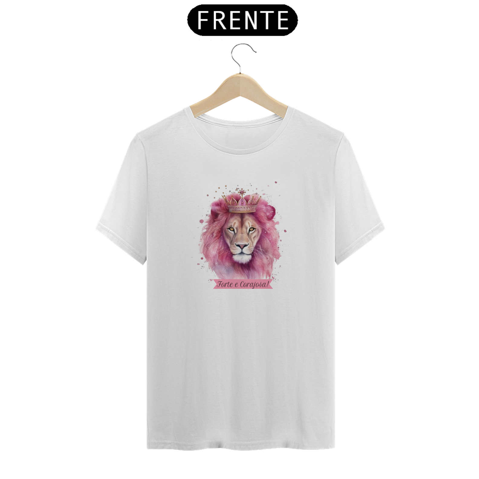 CAMISETA - LEÃO ROSA