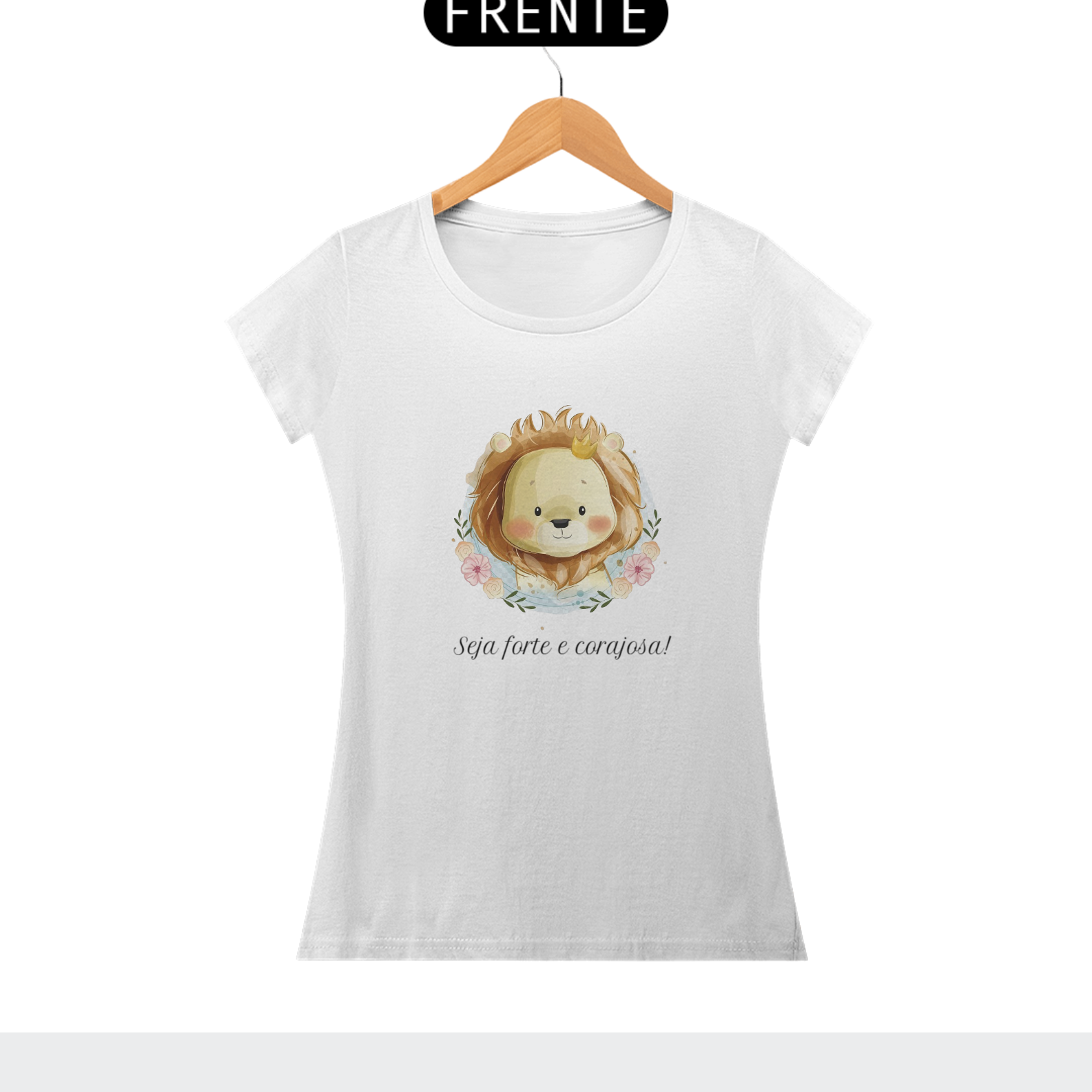 CAMISETA LEÃOZINHO - SEJA CORAJOSA