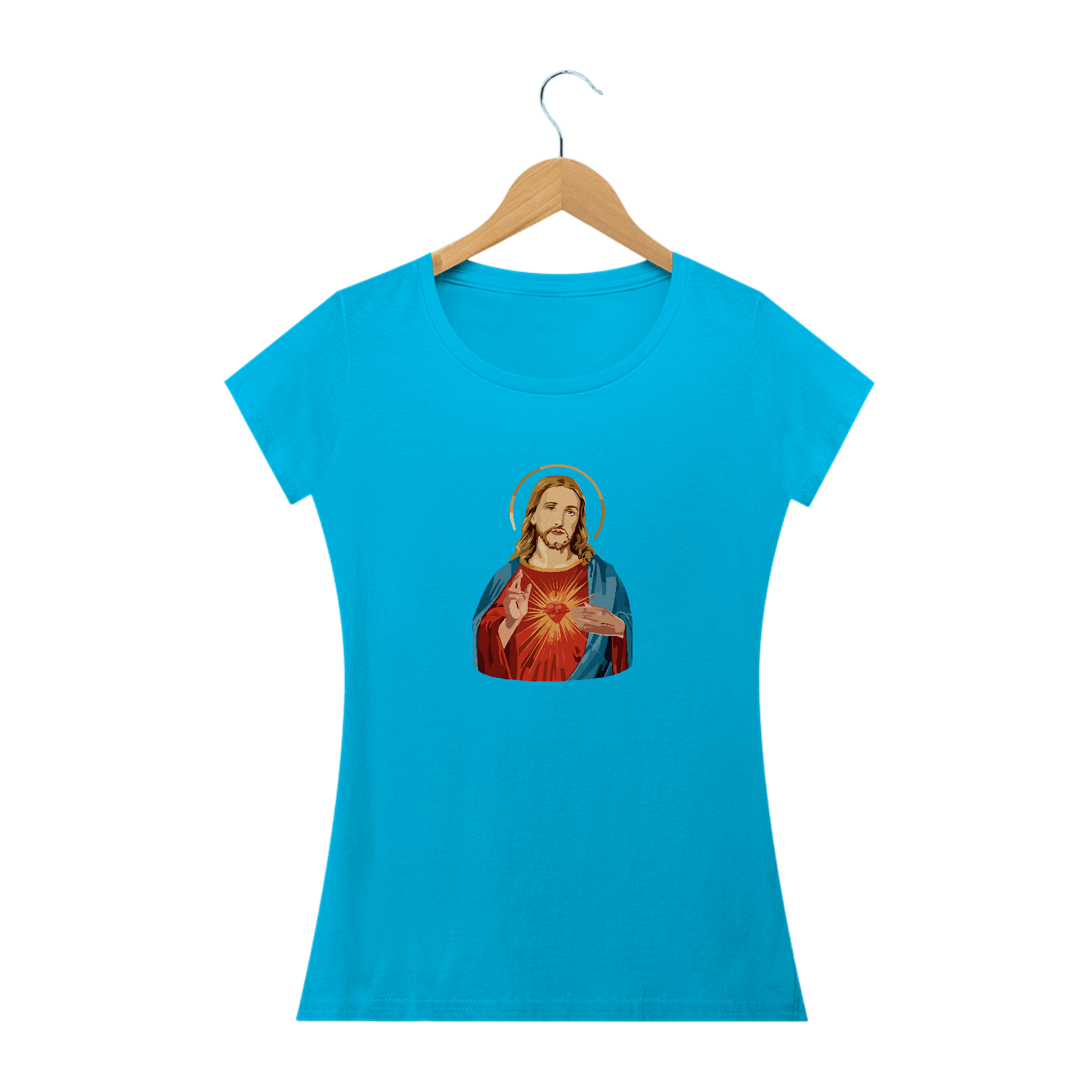 CAMISETA BABY LONG - SAGRADO COR. DE JESUS