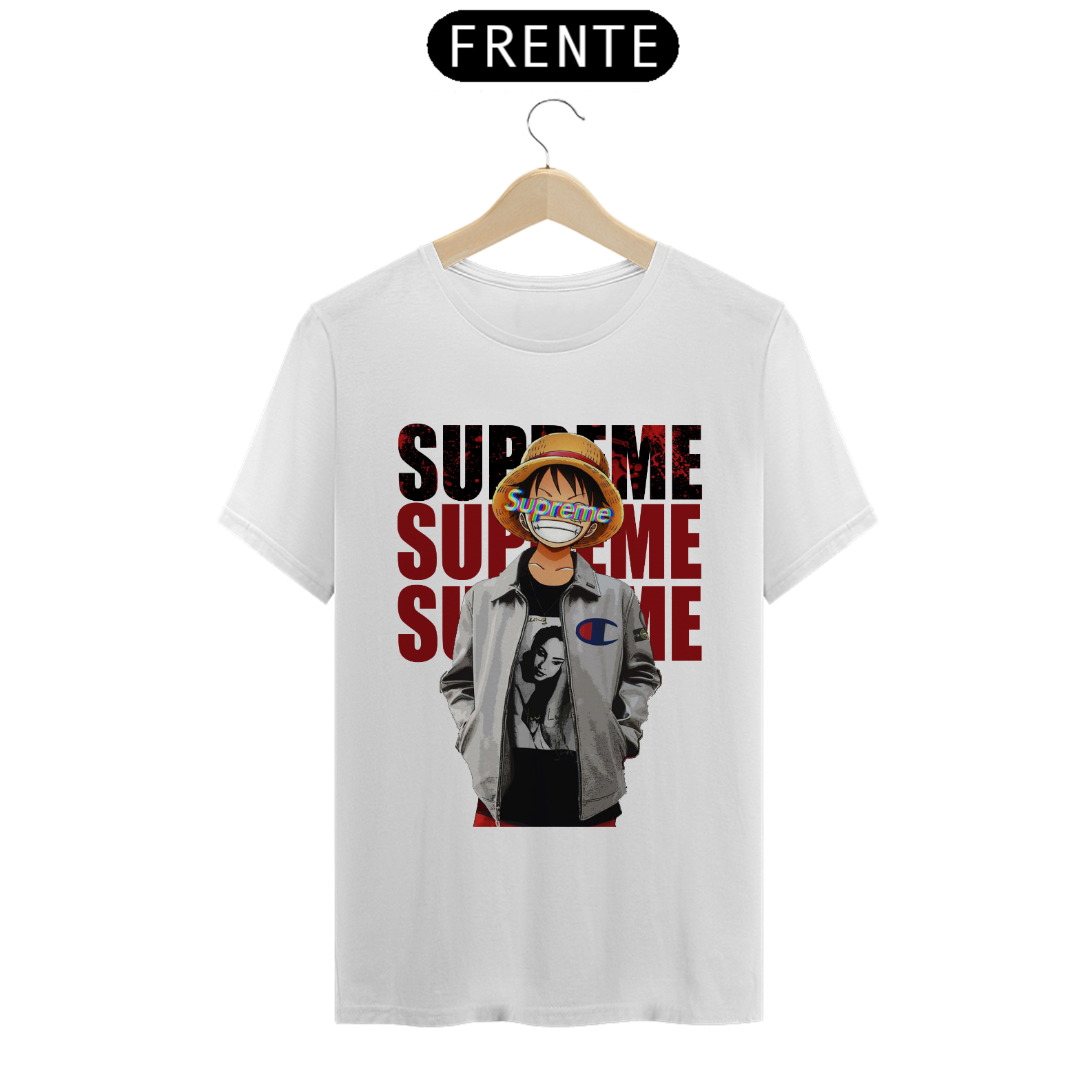 Nome do produto: Camiseta Unissex: Supreme Luffy