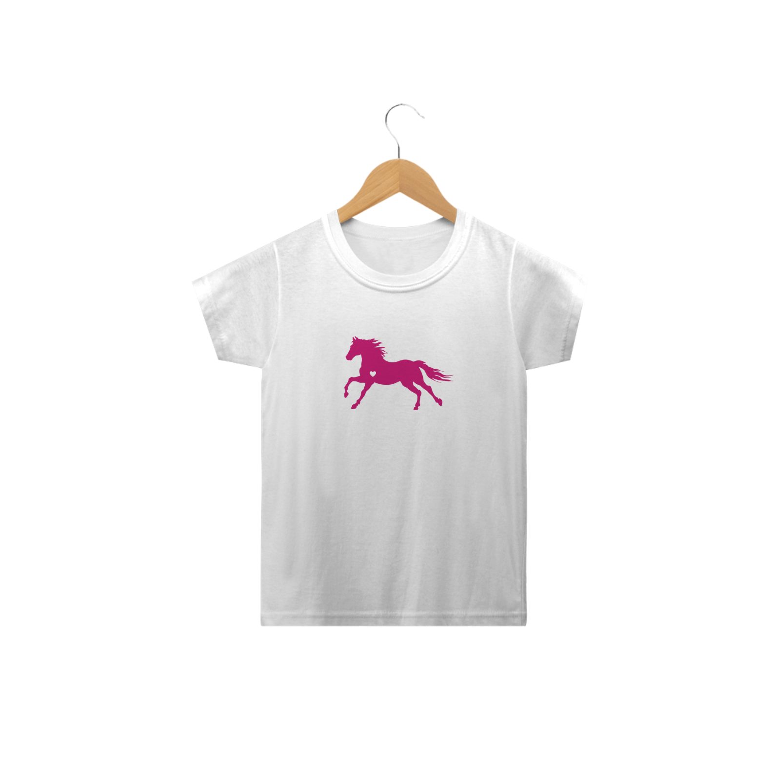 Camisa Infantil cavalo com coração 