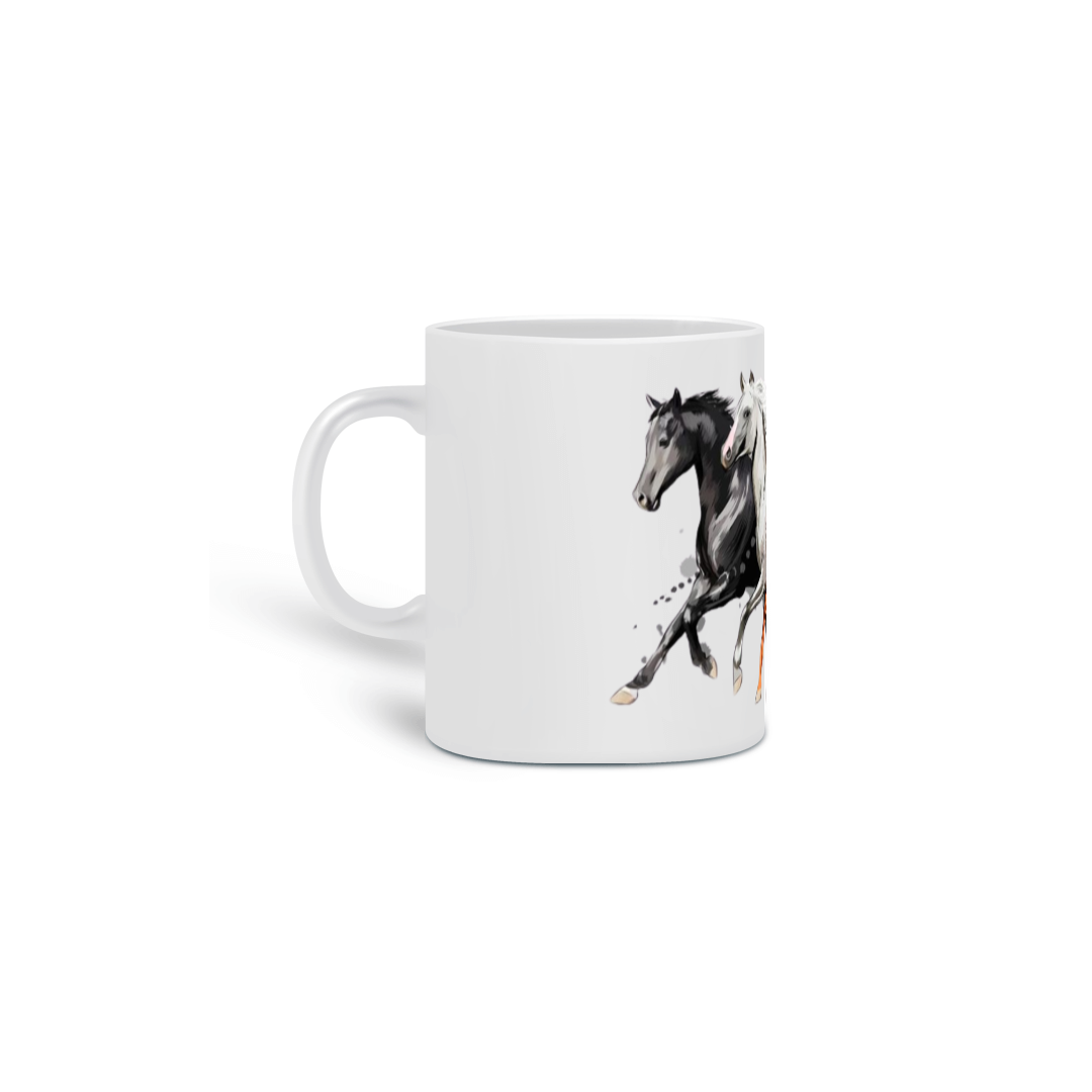 Caneca cavalos imponentes 