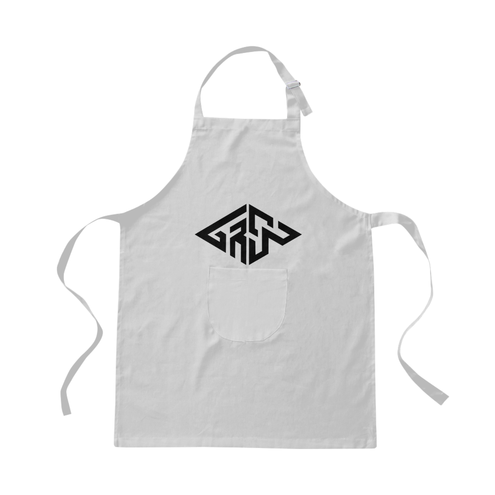 Avental Brim Estampa Logo Graw - Branco