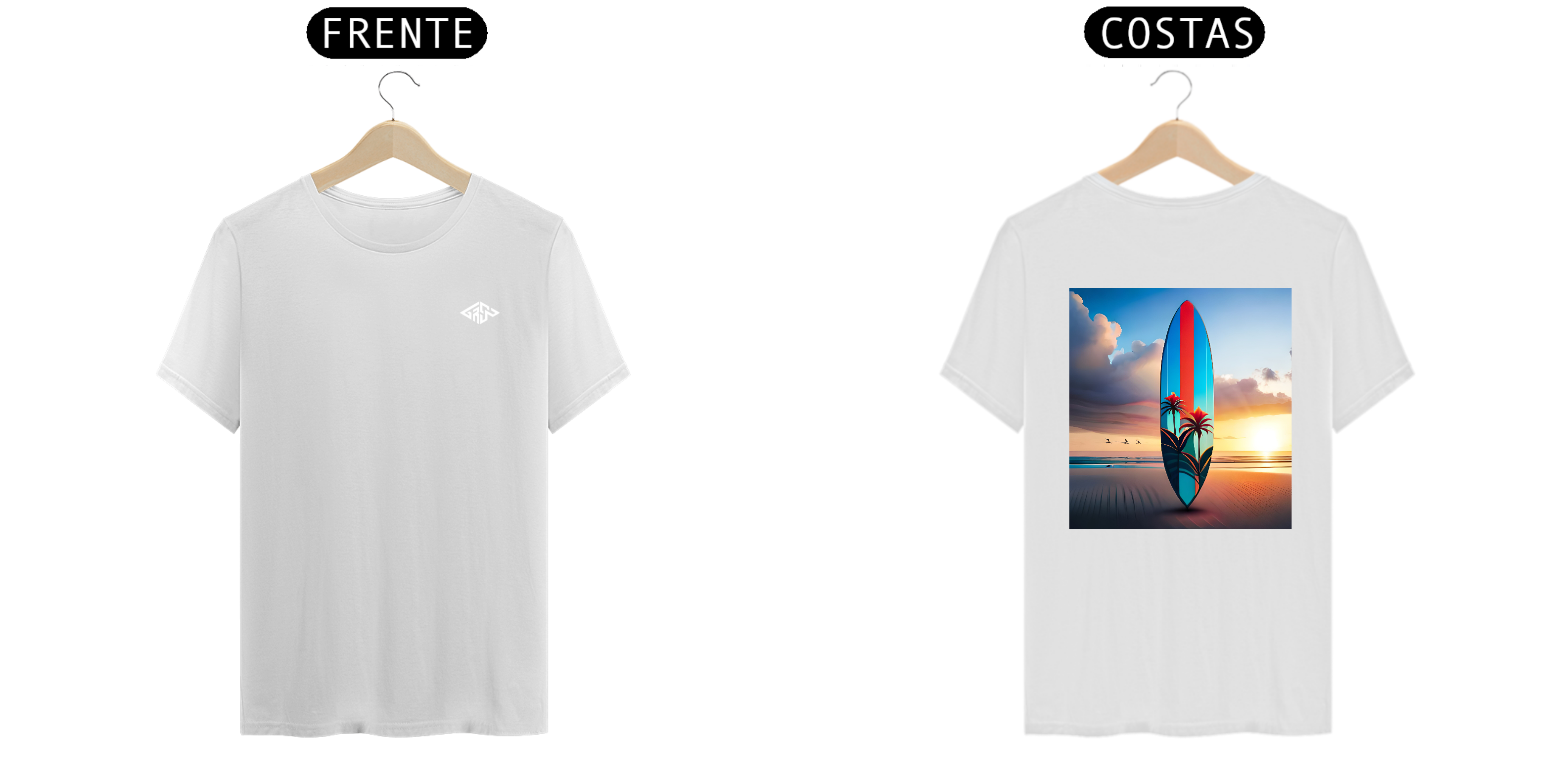 T-shirt Estilo Praiana Graw - Branco