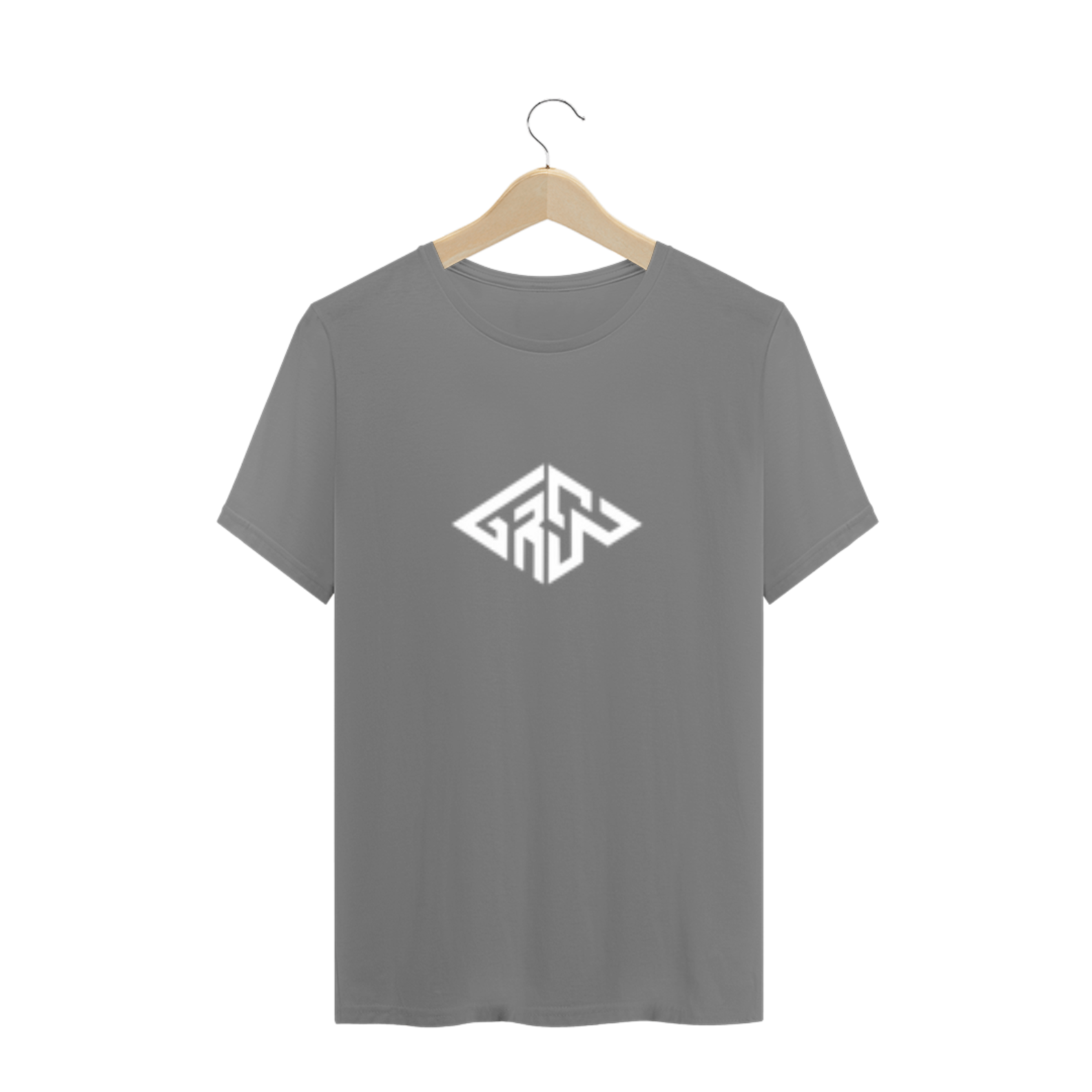 T-Shirt Plus Size Estampa Logo Graw - Cinza Mescla