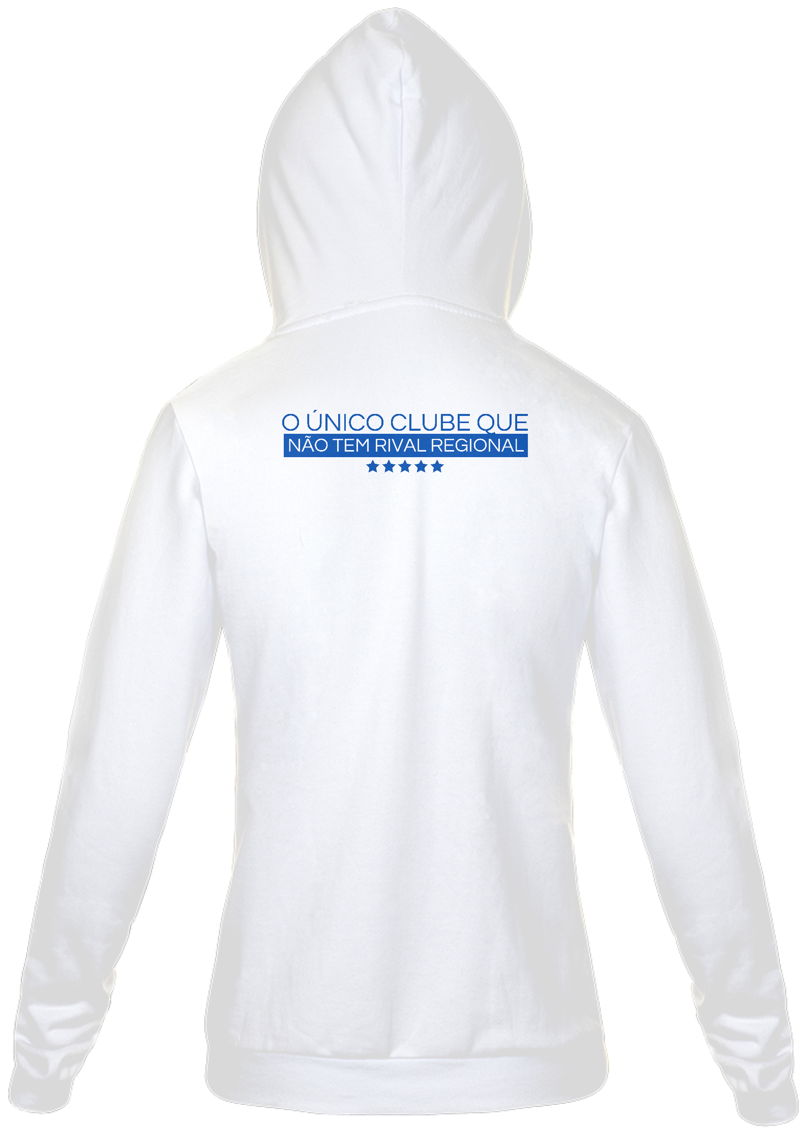 MOLETON C/ ZÍPER NÃO TEM RIVAL - BRANCO