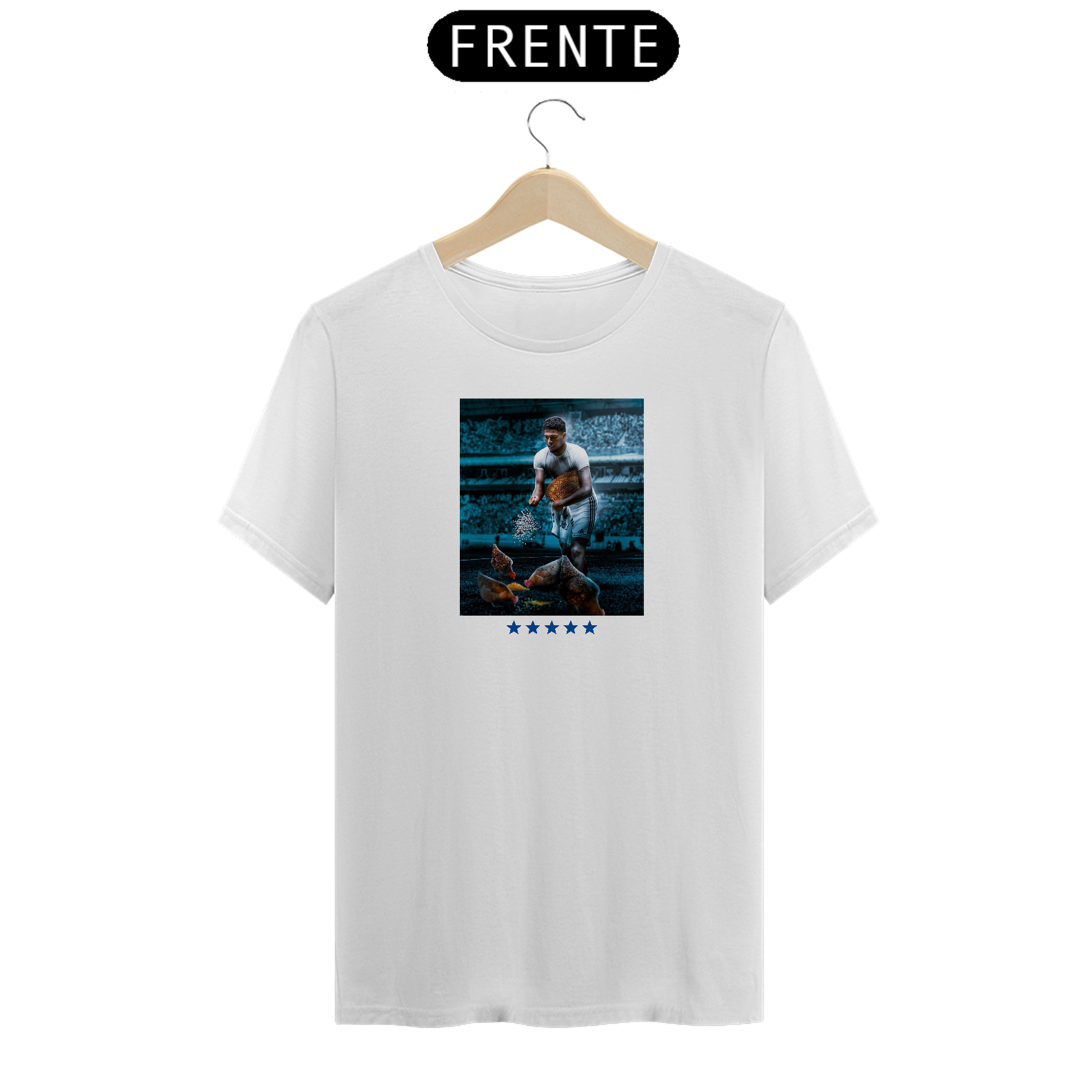 CAMISETA MILHO PRAS GALINHAS - BRANCA