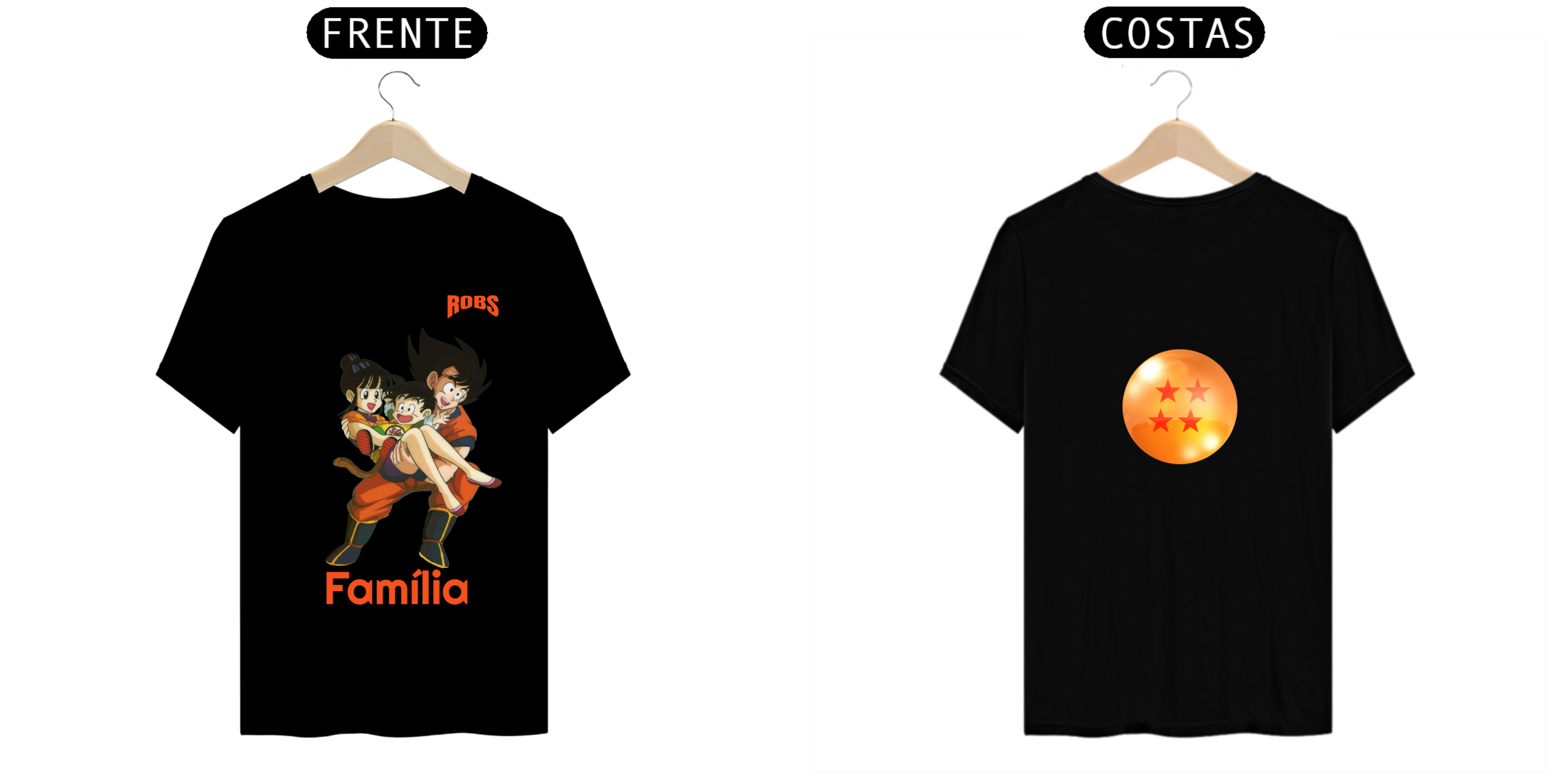 Camisa DBZ Família + Esfera de 4 estrelas
