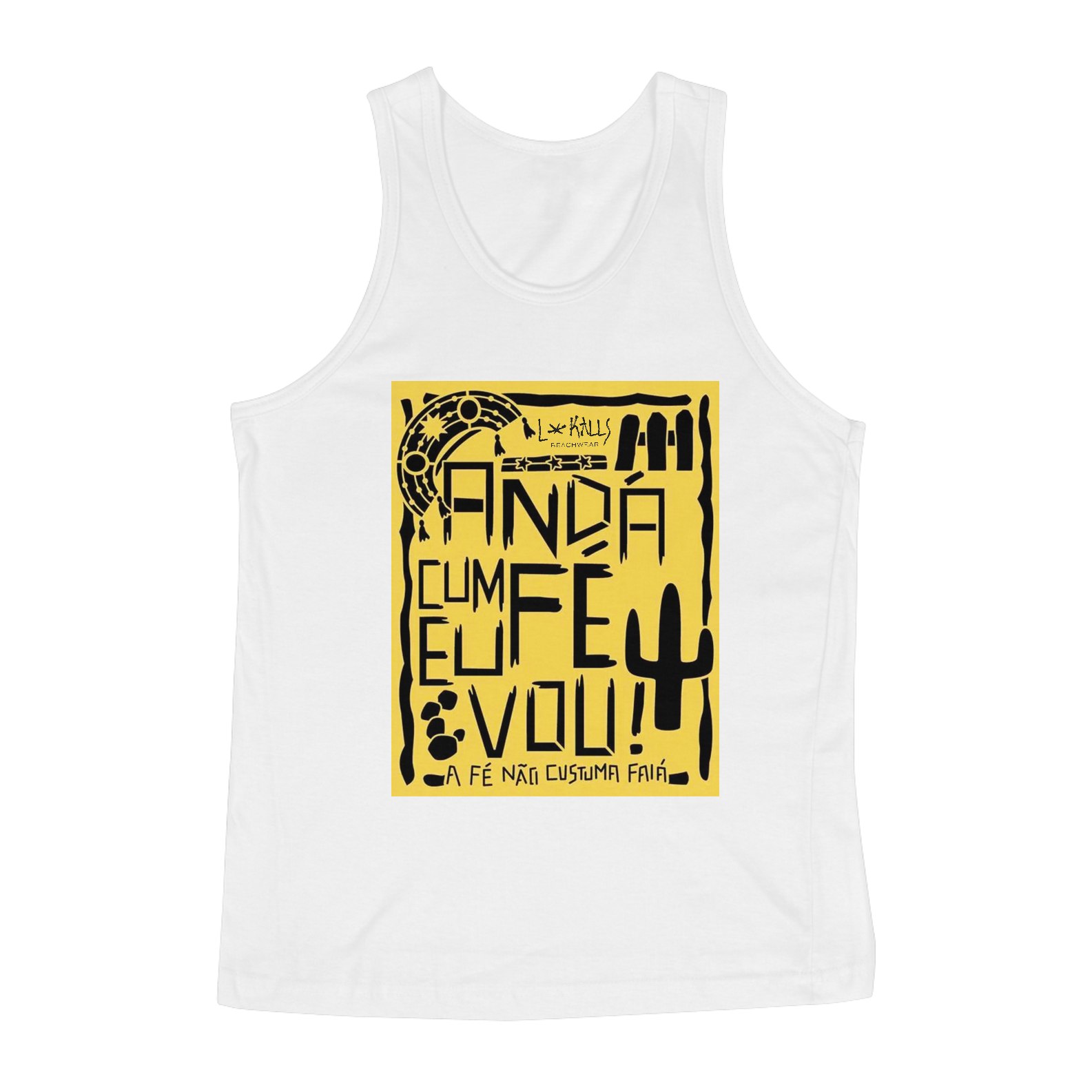 Nome do produto  ANDA COM FÉ EU VOU - REGATA CLASSIC