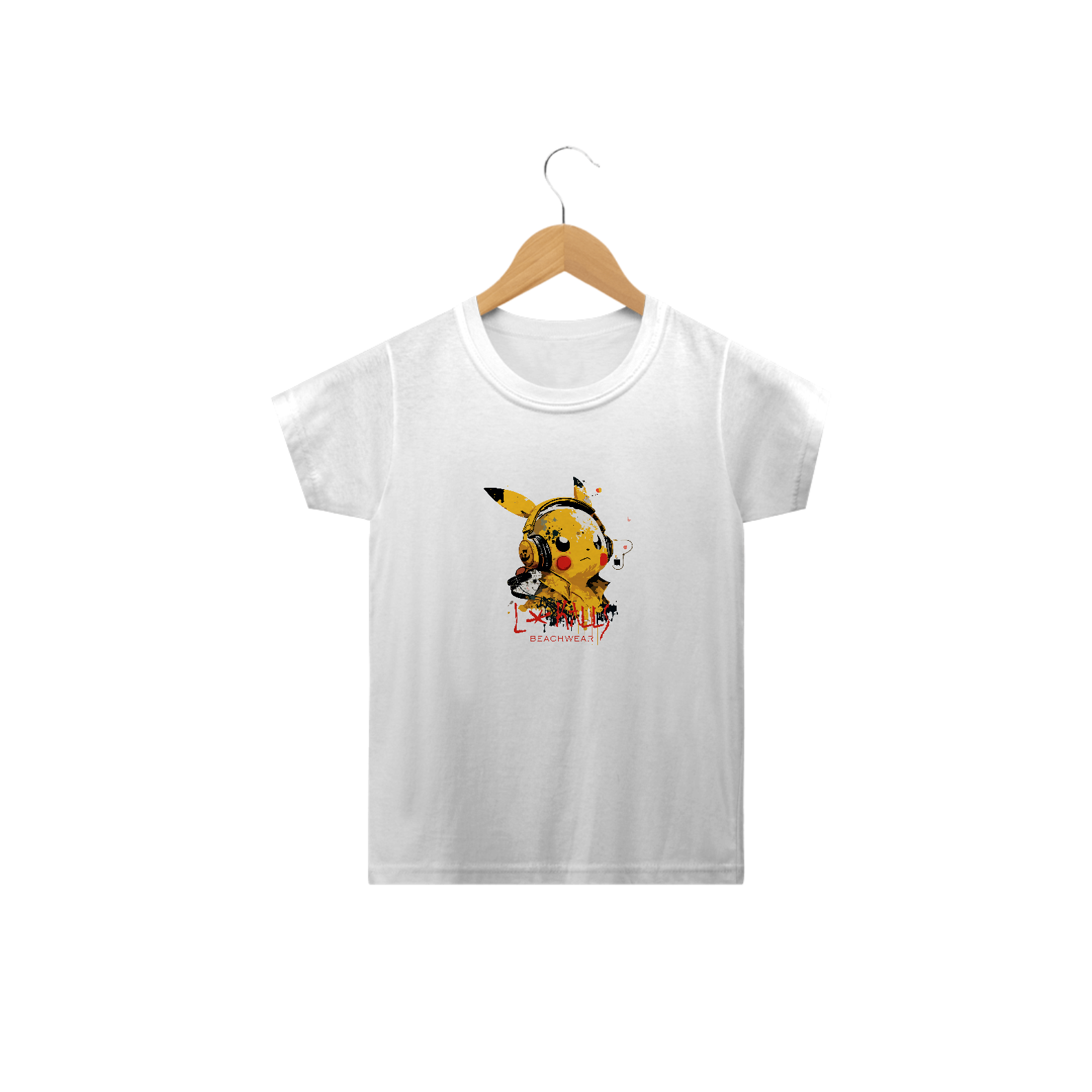 Nome do produto  DJ PIKACHU - CAMISETA INFANTIL CLASSIC