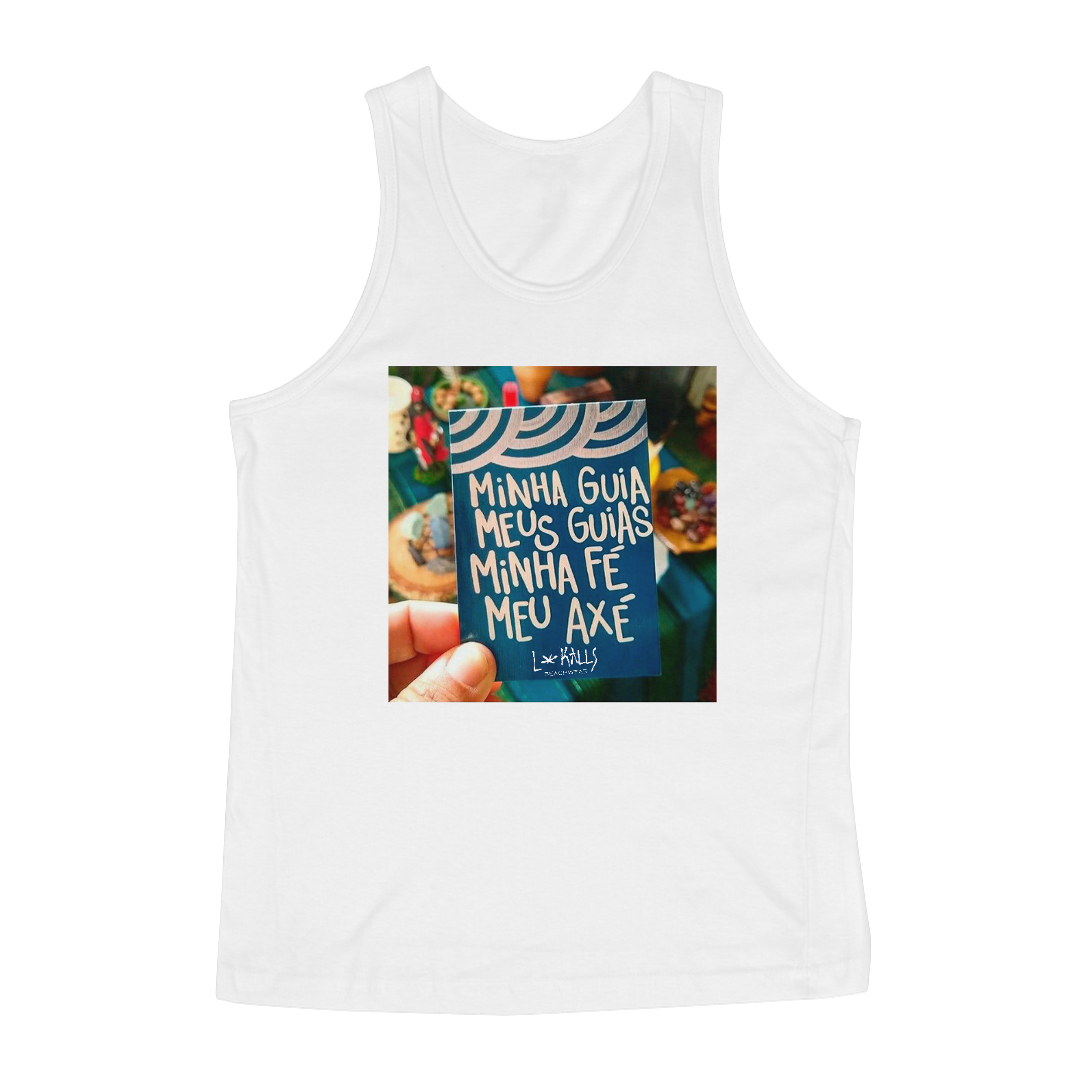 Nome do produto  MINHA GUIA, MEU AXÉ - REGATA CLASSIC