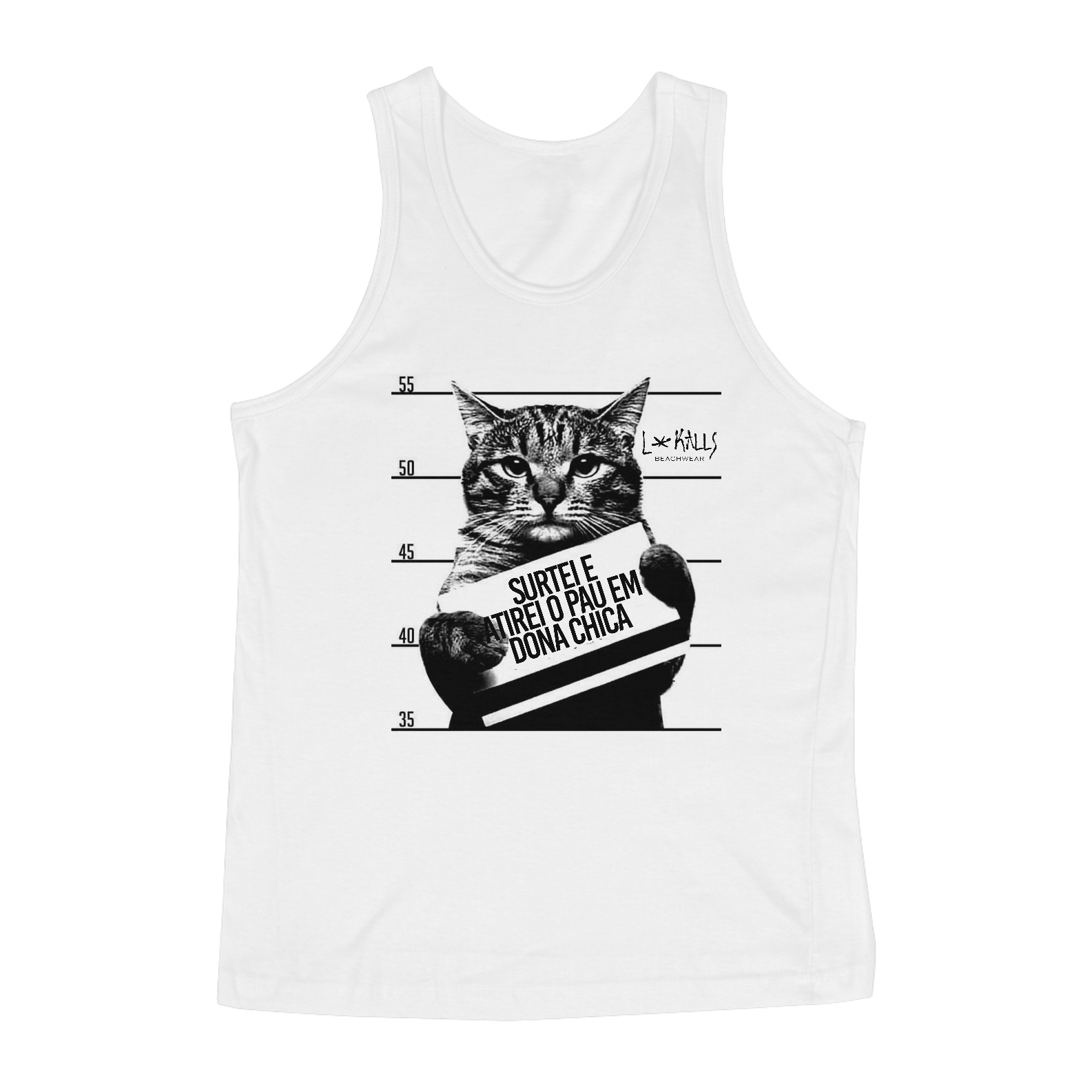 Nome do produto  SURTEI E ATIREI O PAU EM DONA CHICA - REGATA CLASSIC