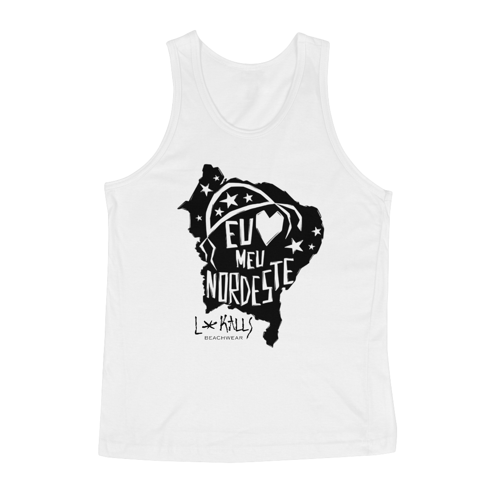 Nome do produto  EU AMO MEU NORDESTE - REGATA CLASSIC