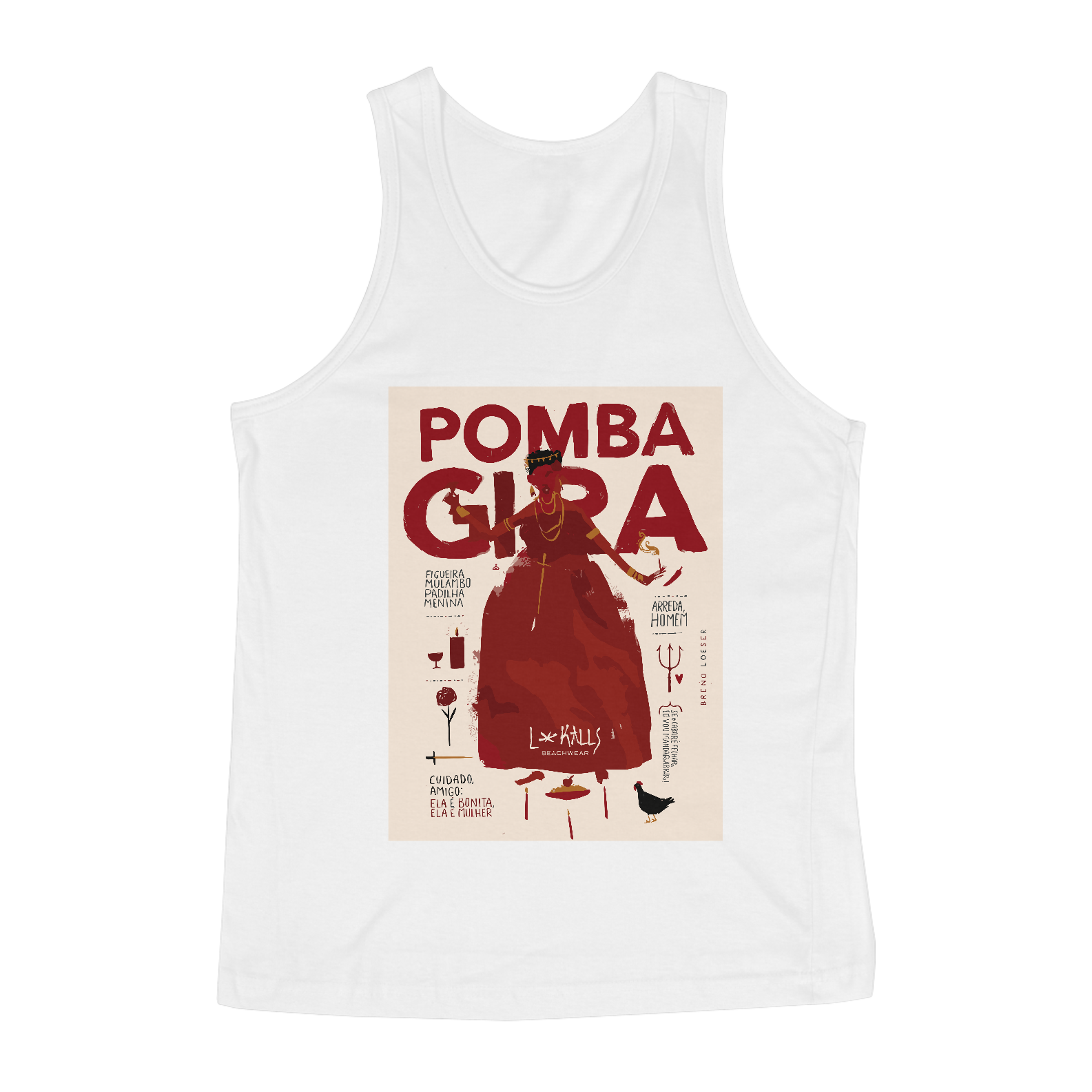 Nome do produto  POMBA GIRA PAPIRO - CAMISETA QUALITY