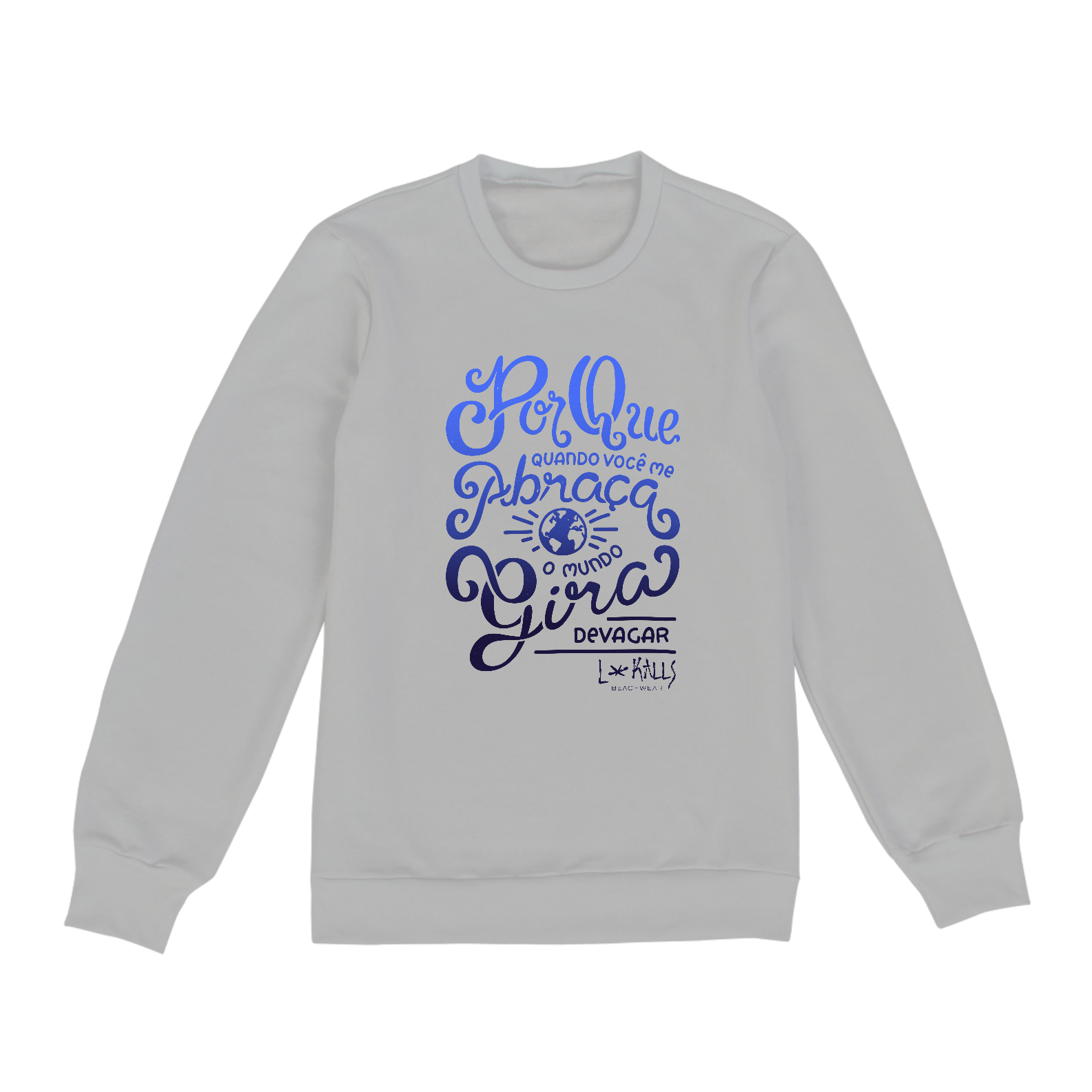 MUNDO GIRA DEVAGAR - MOLETON BLUSÃO