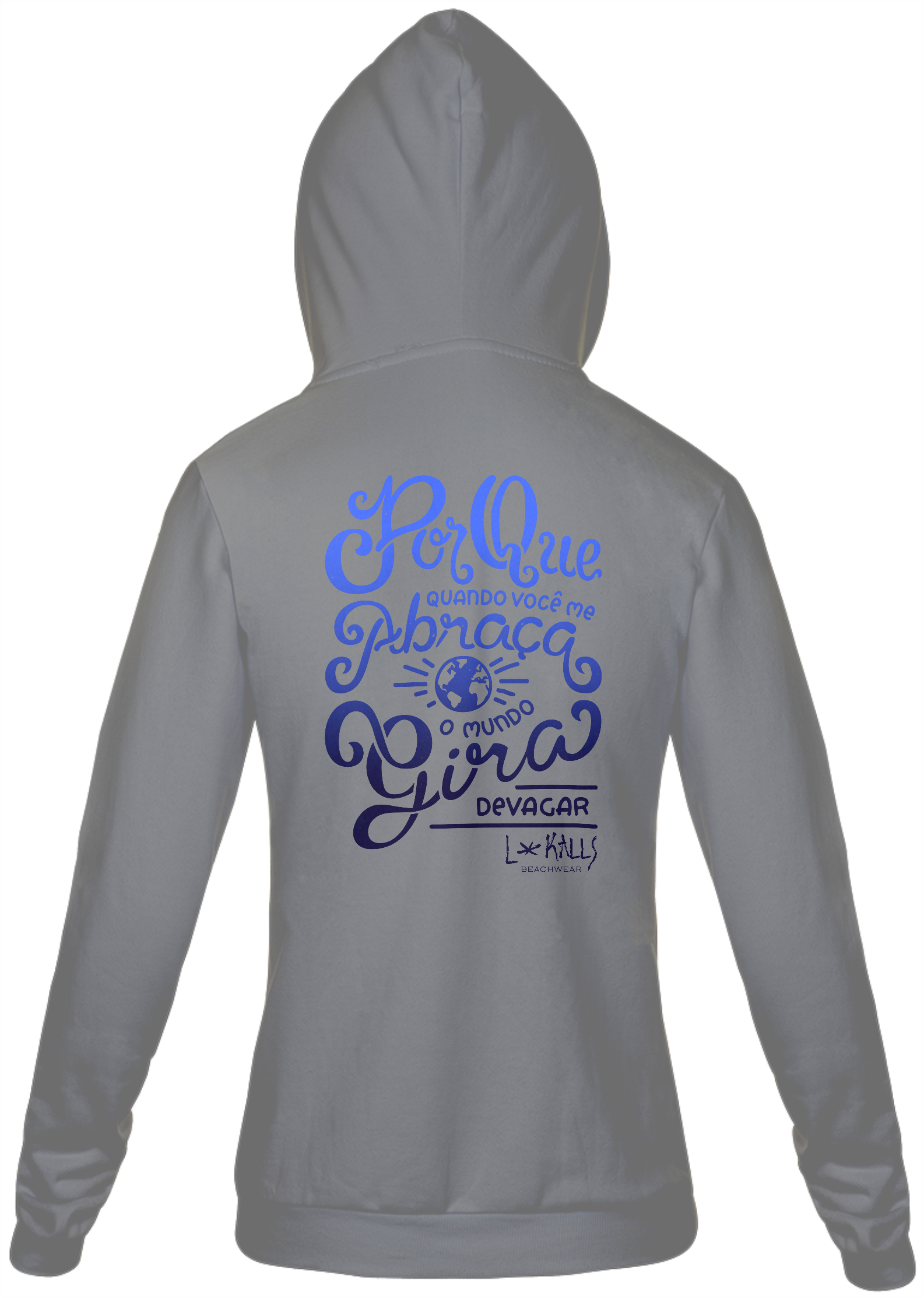 Nome do produto  MUNDO GIRA DEVAGAR - MOLETON ZIPER FRONTAL