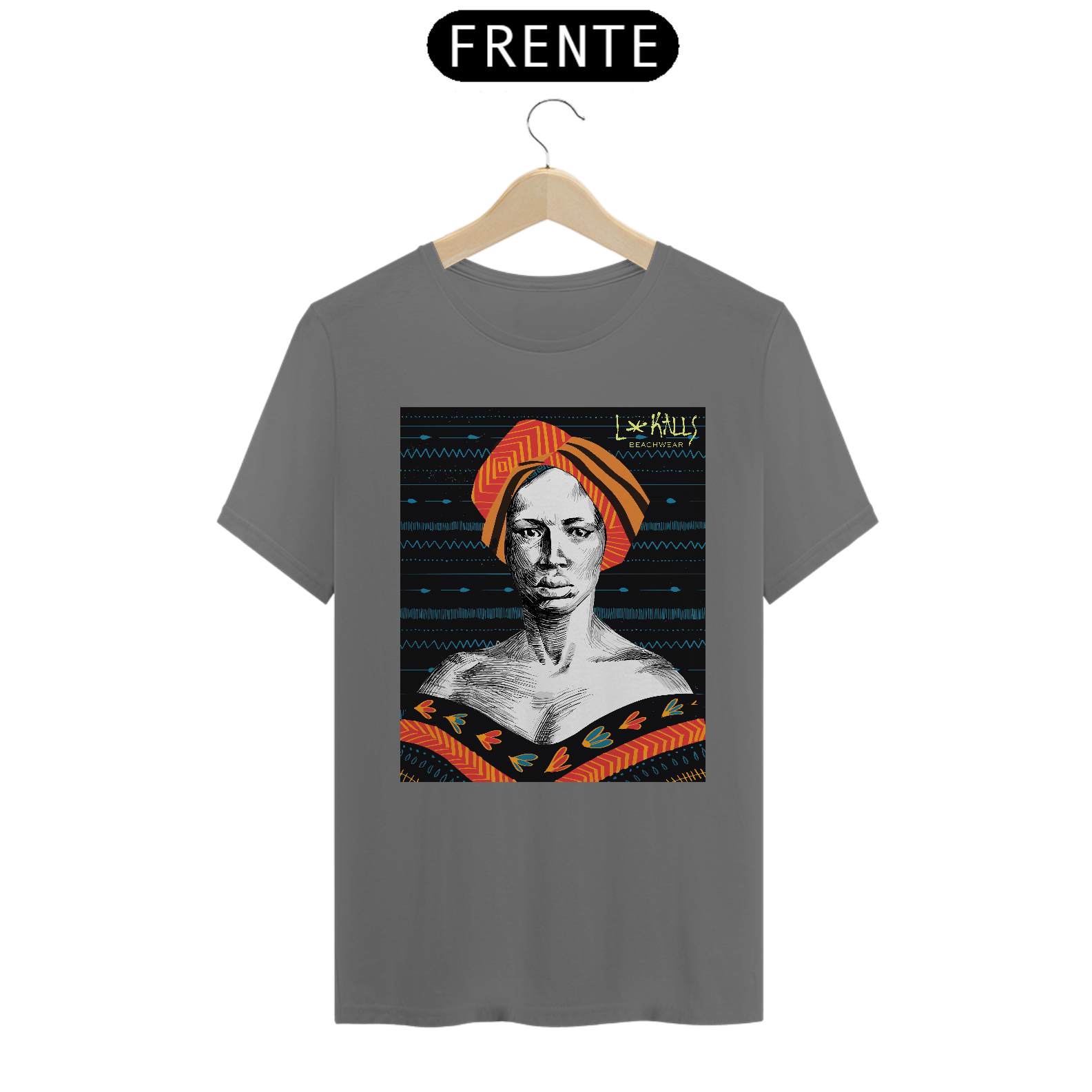 Nome do produto  NEGRA LINDA - CAMISETA ESTONADA PREMIUN