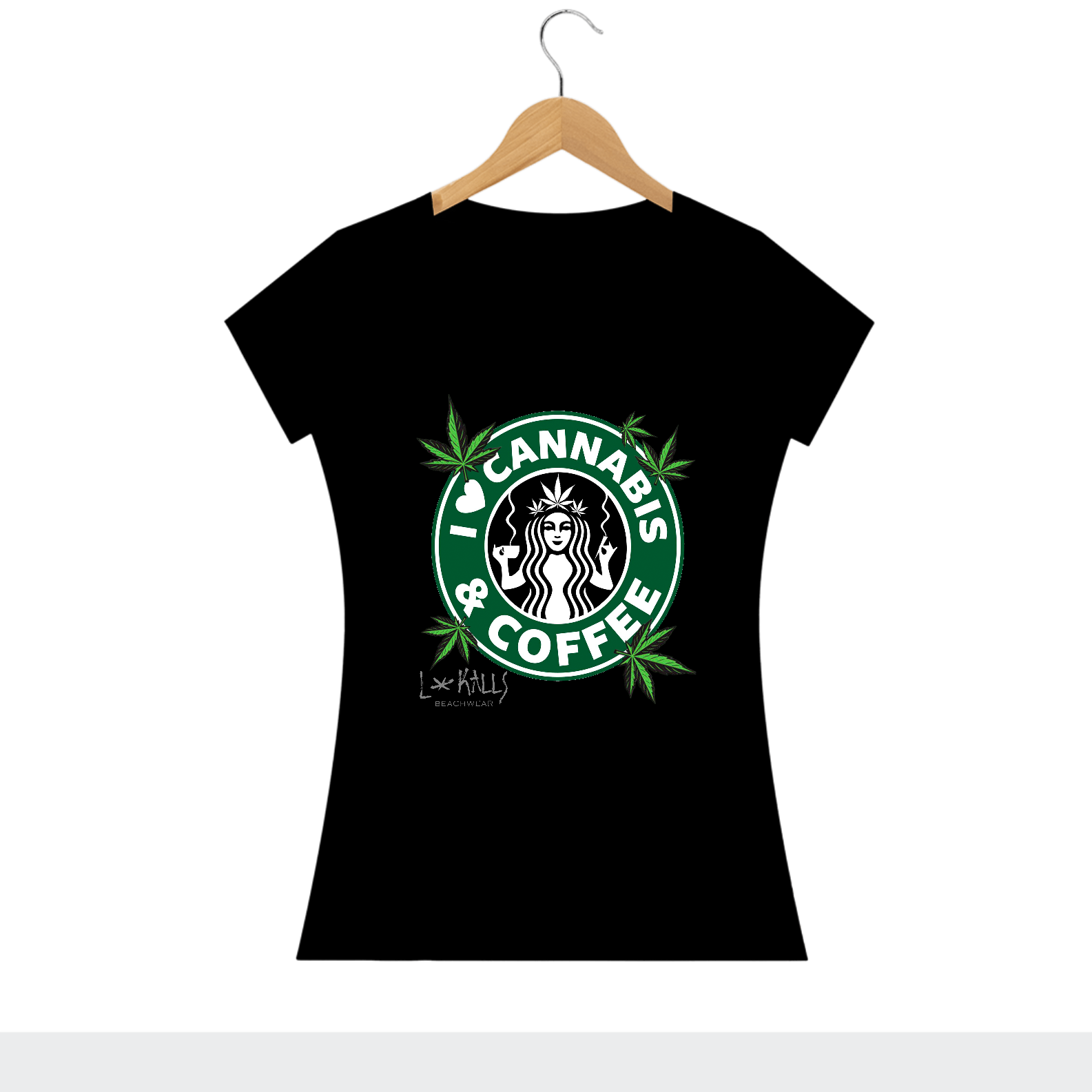 I LOVE CANNABIS E COFFEE - BABY LONG QUALITY