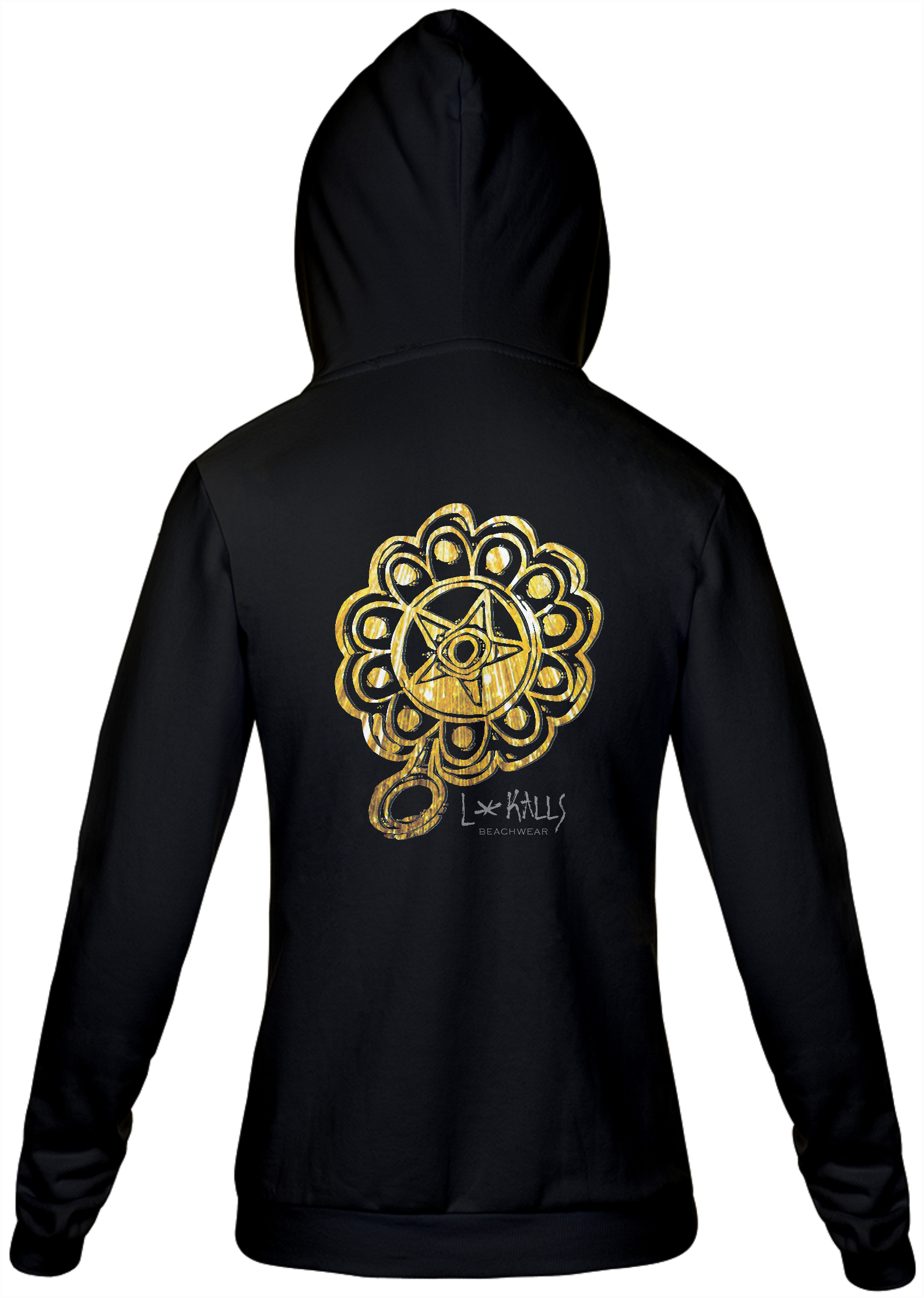 Nome do produto  OXÚM SÍMBOLO - MOLETON ZIPER FRONTAL