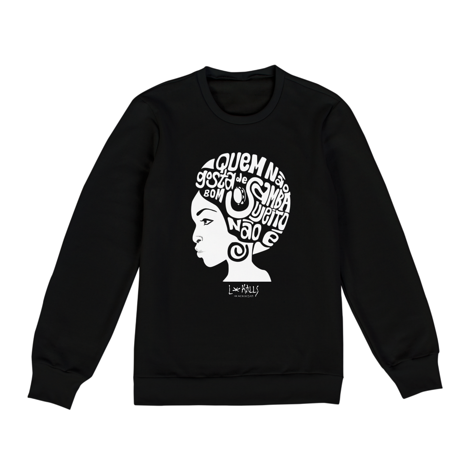 Nome do produto  QUEM NÃO GOSTA DE SAMBA - MOLETON BLUSÃO
