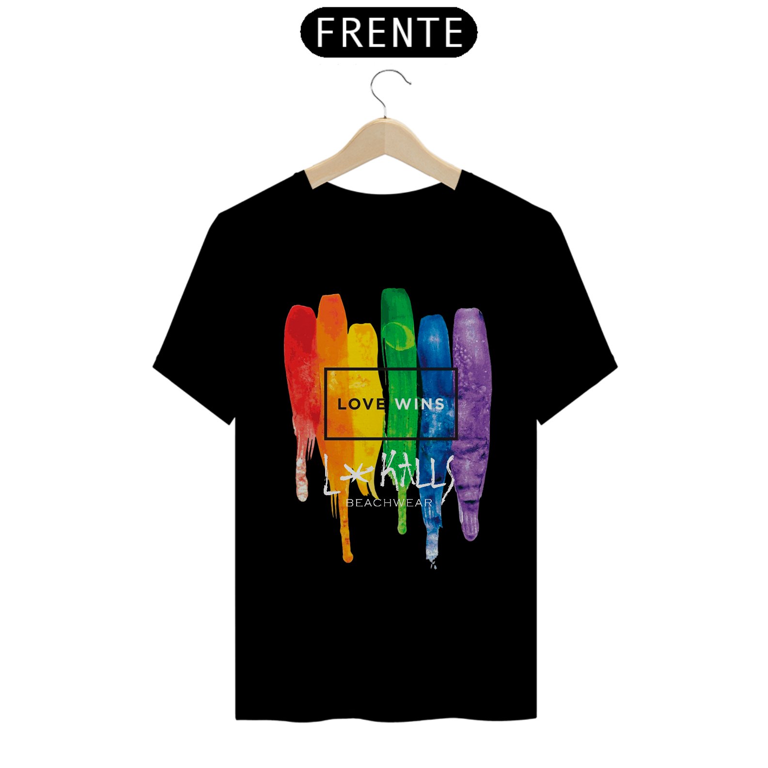 Nome do produto  LOVE WINS - CAMISETA QUALITY