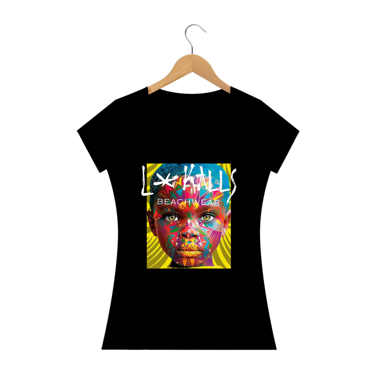 Nome do produto  BLACK POP ART 04 - BABY LONG QUALITY