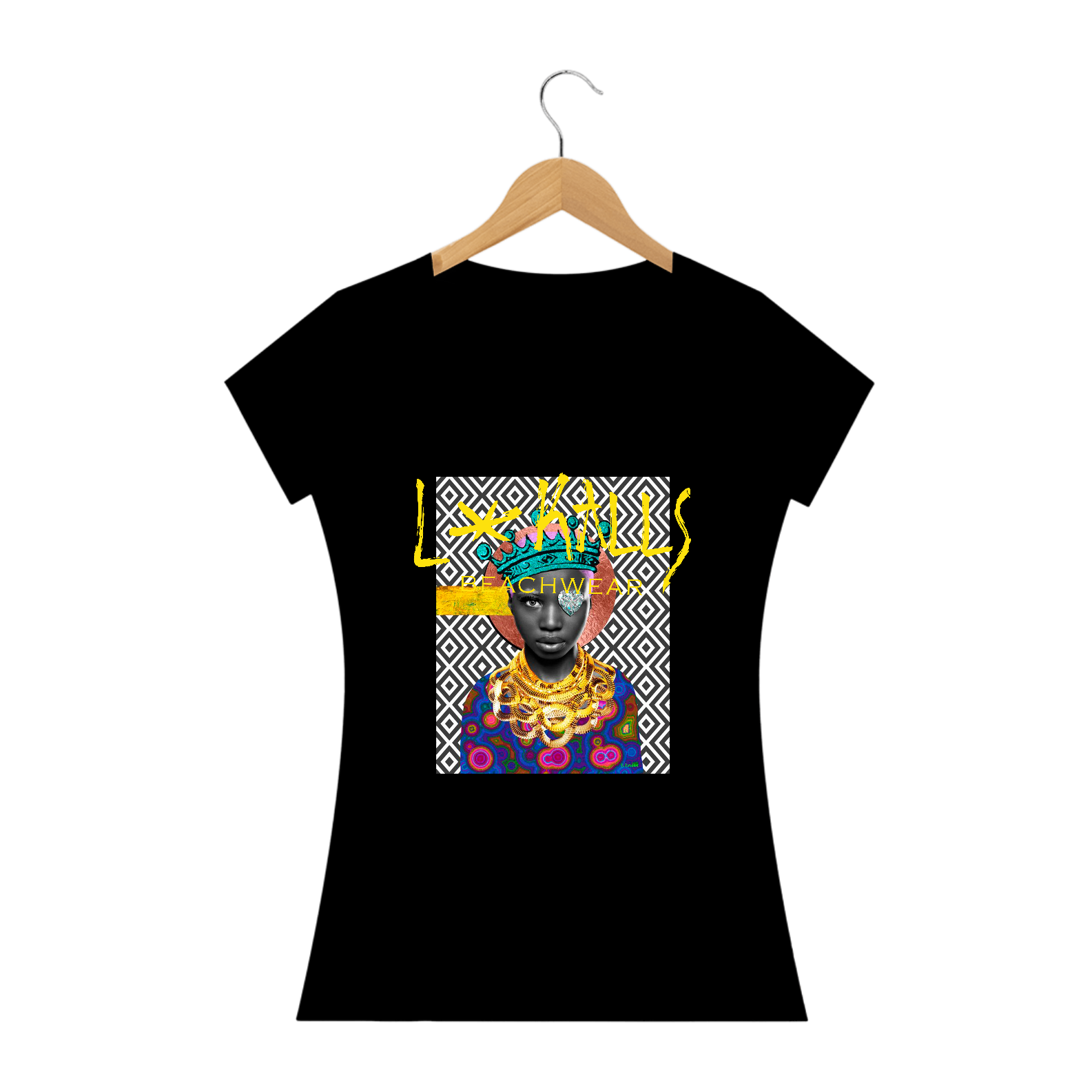 Nome do produto  BLACK POP ART 05 - BABY LONG QUALITY