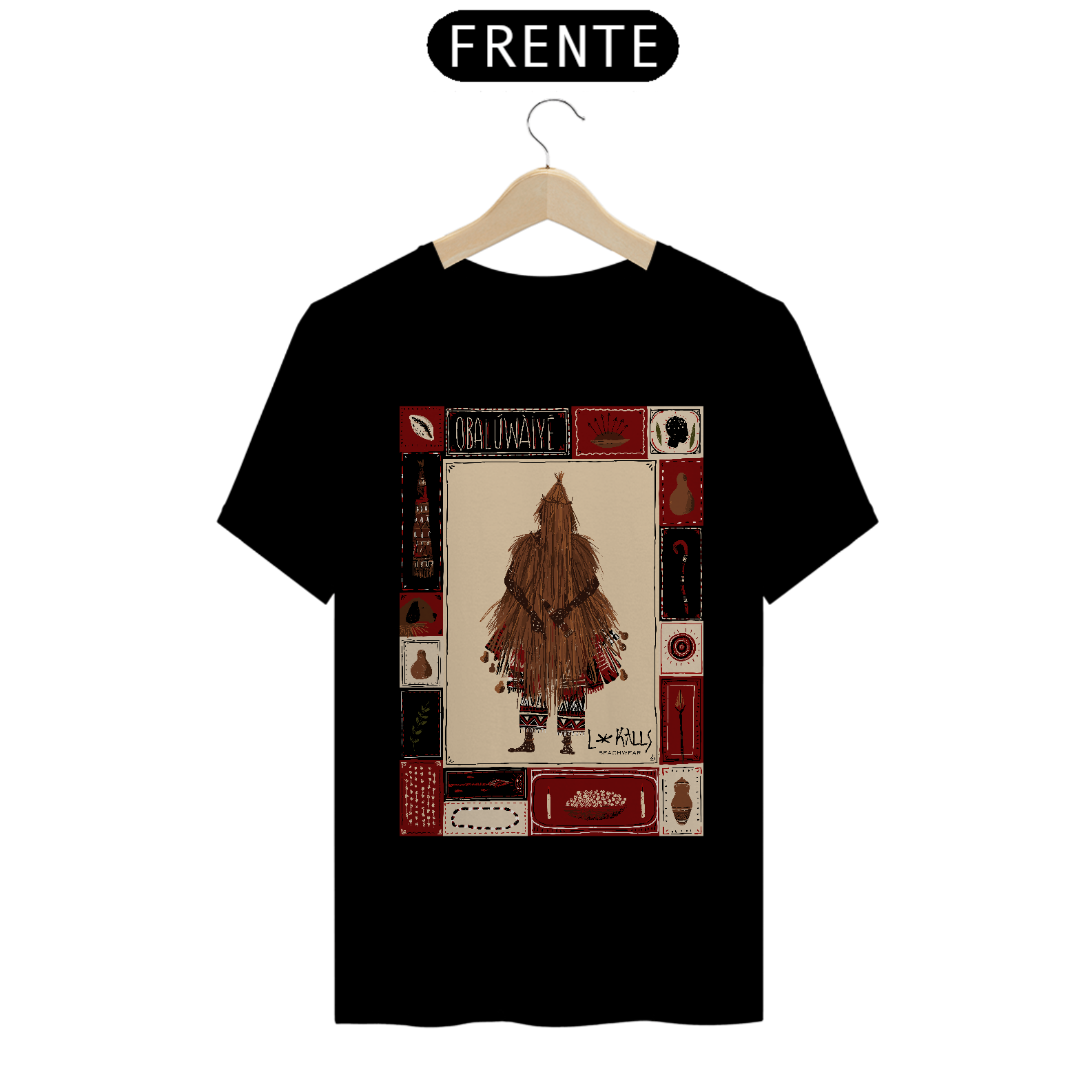 Nome do produto  OBALUAÊ PAPIRO - CAMISETA QUALITY