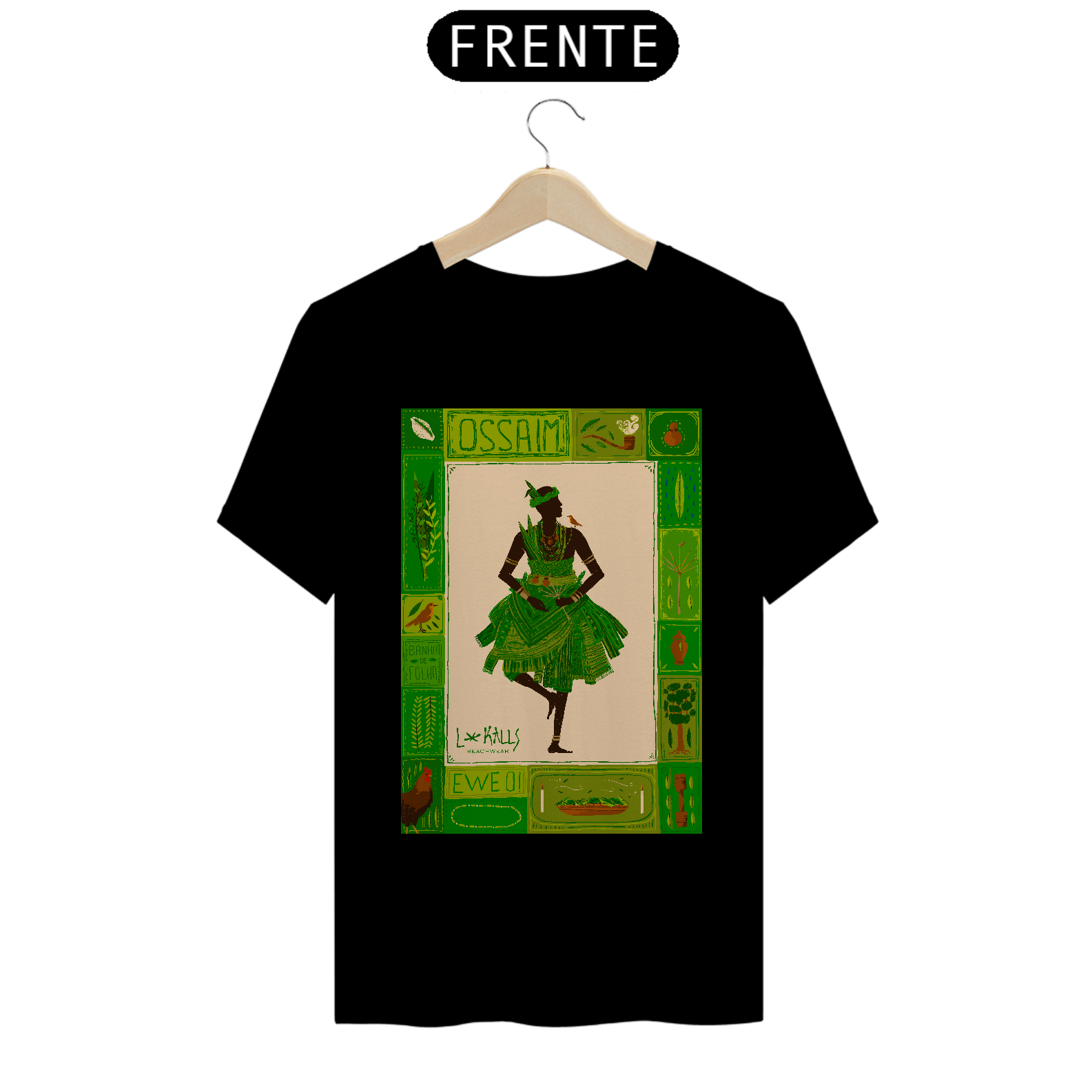 Nome do produto  OSSAÍM PAPIRO - CAMISETA QUALITY