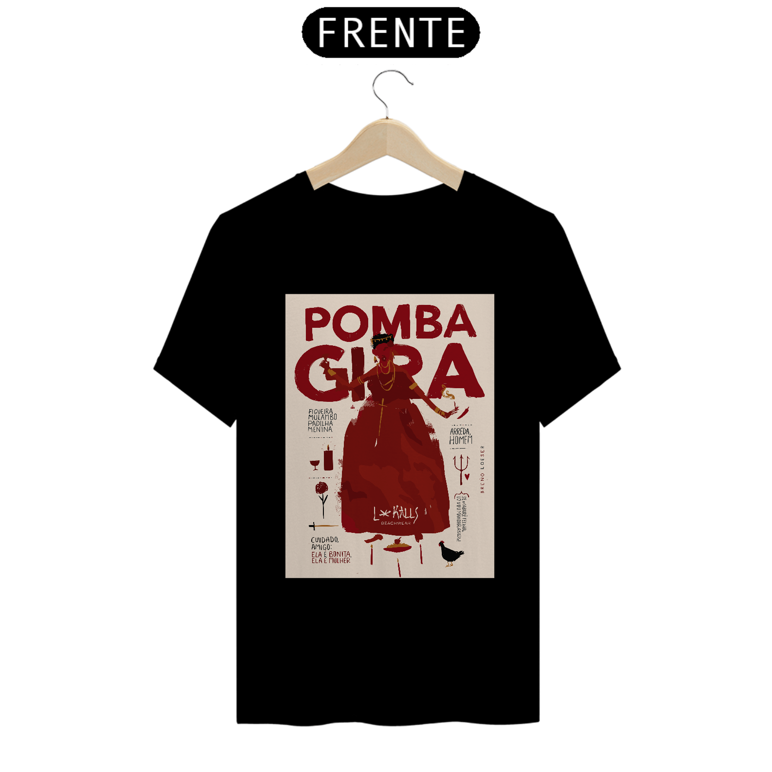 POMBA GIRA PAPIRO - CAMISETA QUALITY