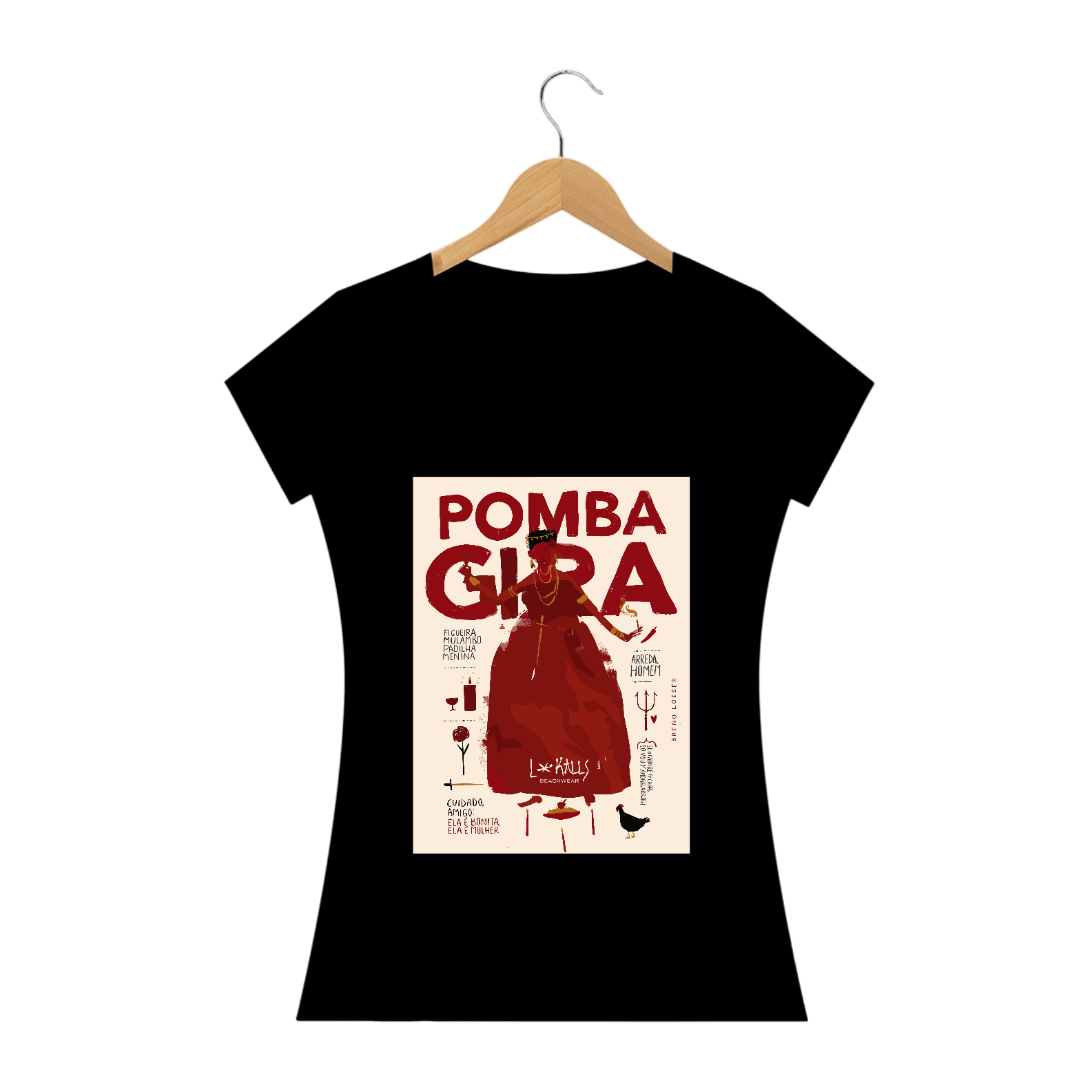 POMBA GIRA PAPIRO - CAMISETA QUALITY