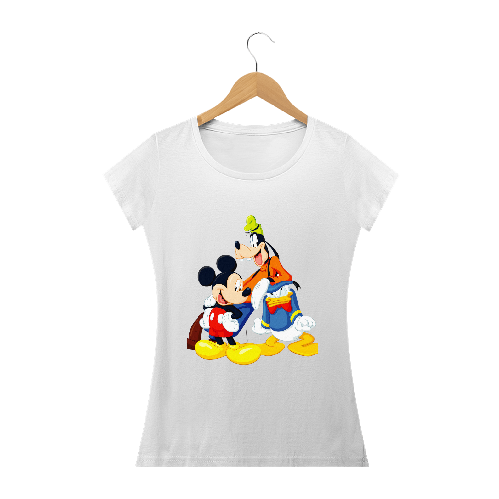camisa feminina mickey e seus amigos