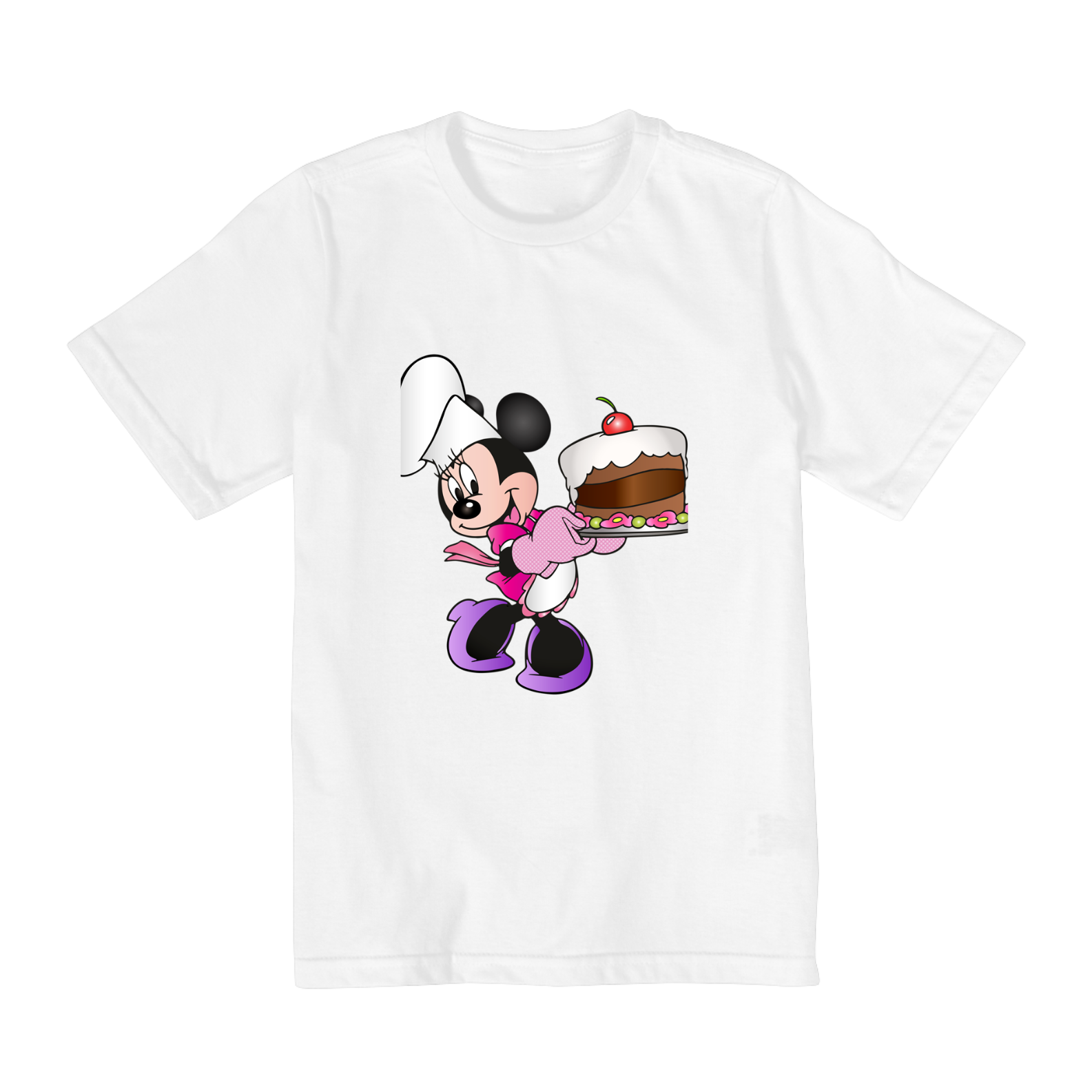 camisa infantil 10 ao 14 minnie cozinheira